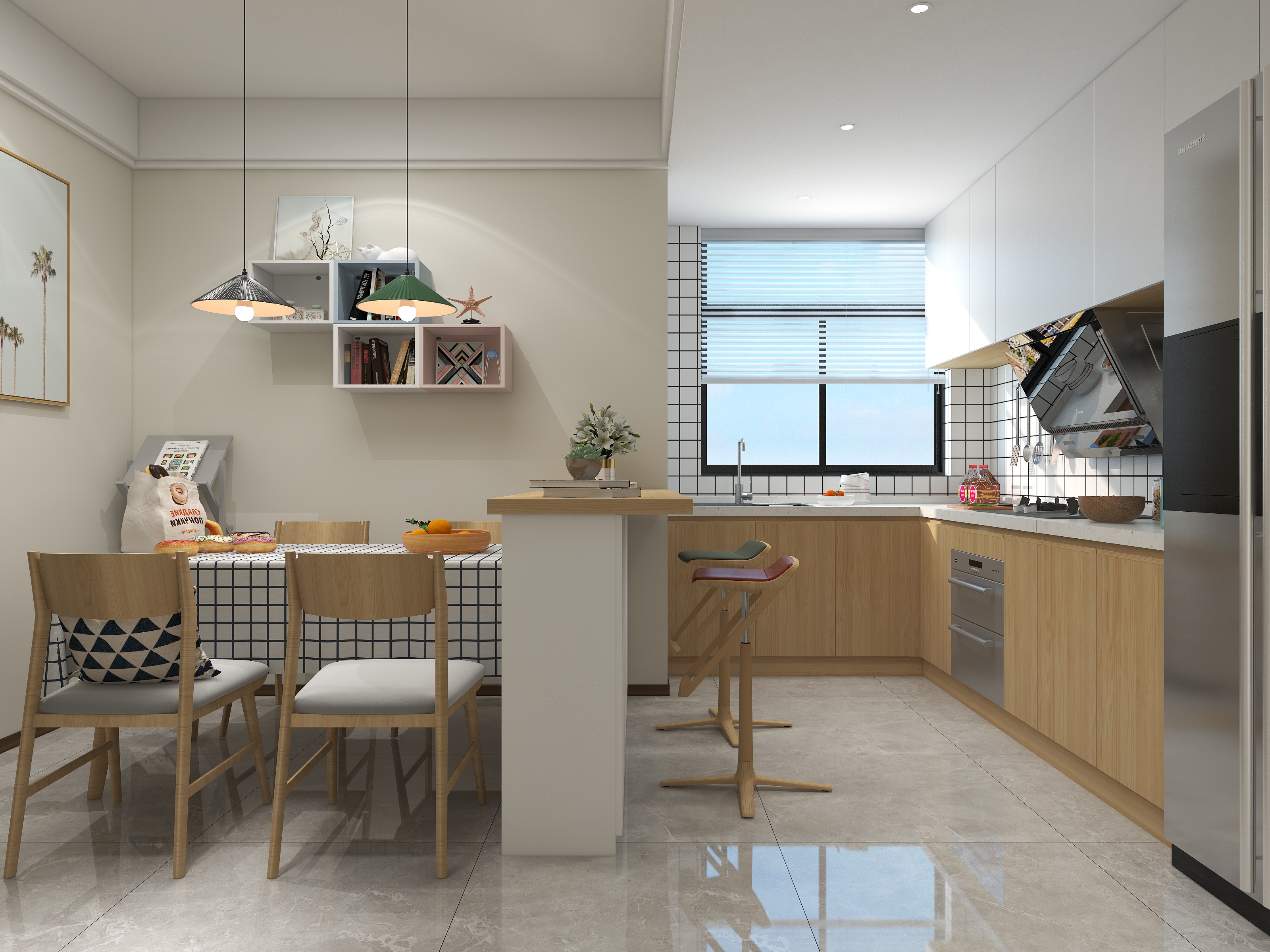 效果图678-78㎡2室-装修设计方案