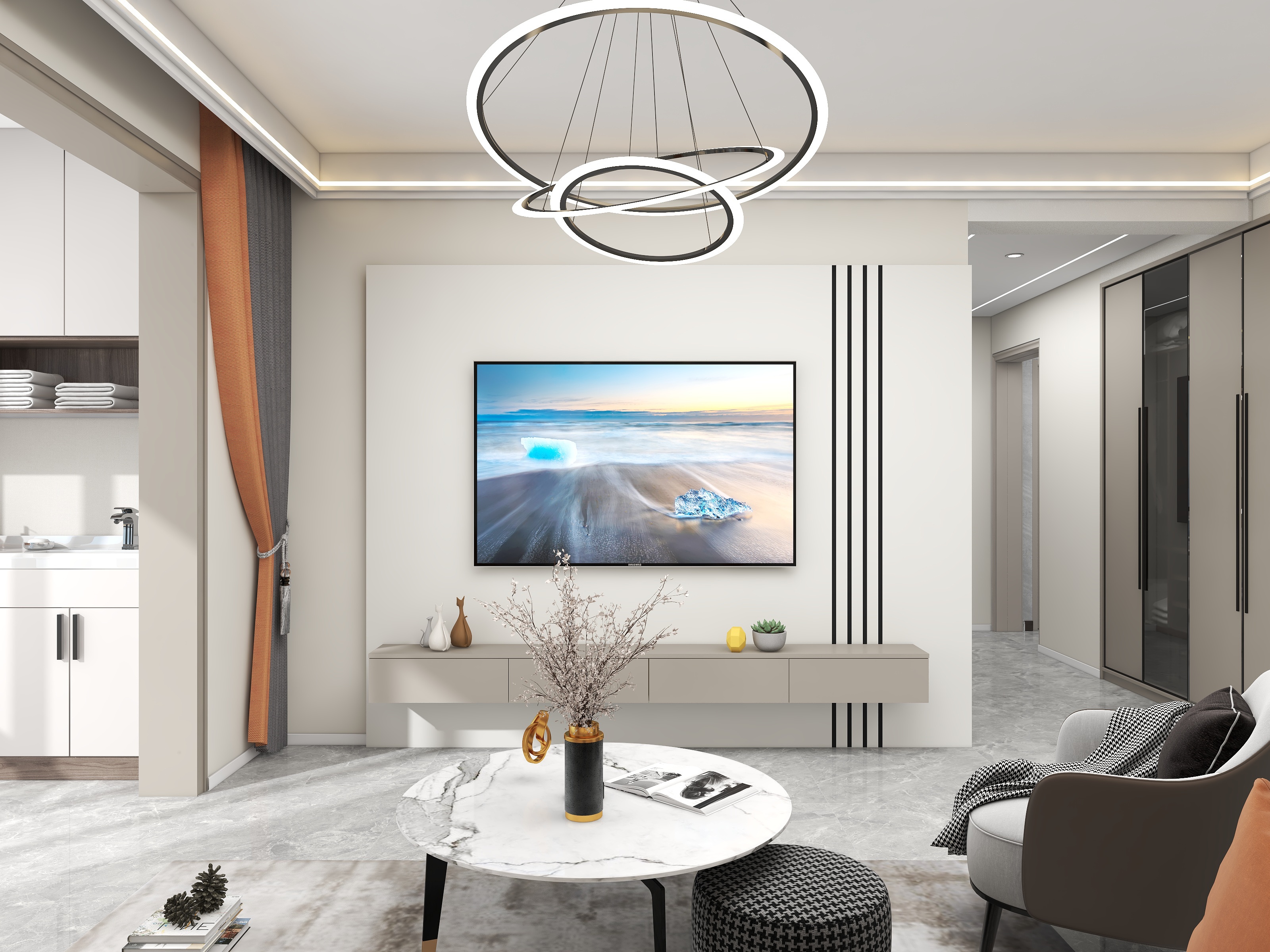 Aartistic-三室轻奢调-装修设计方案