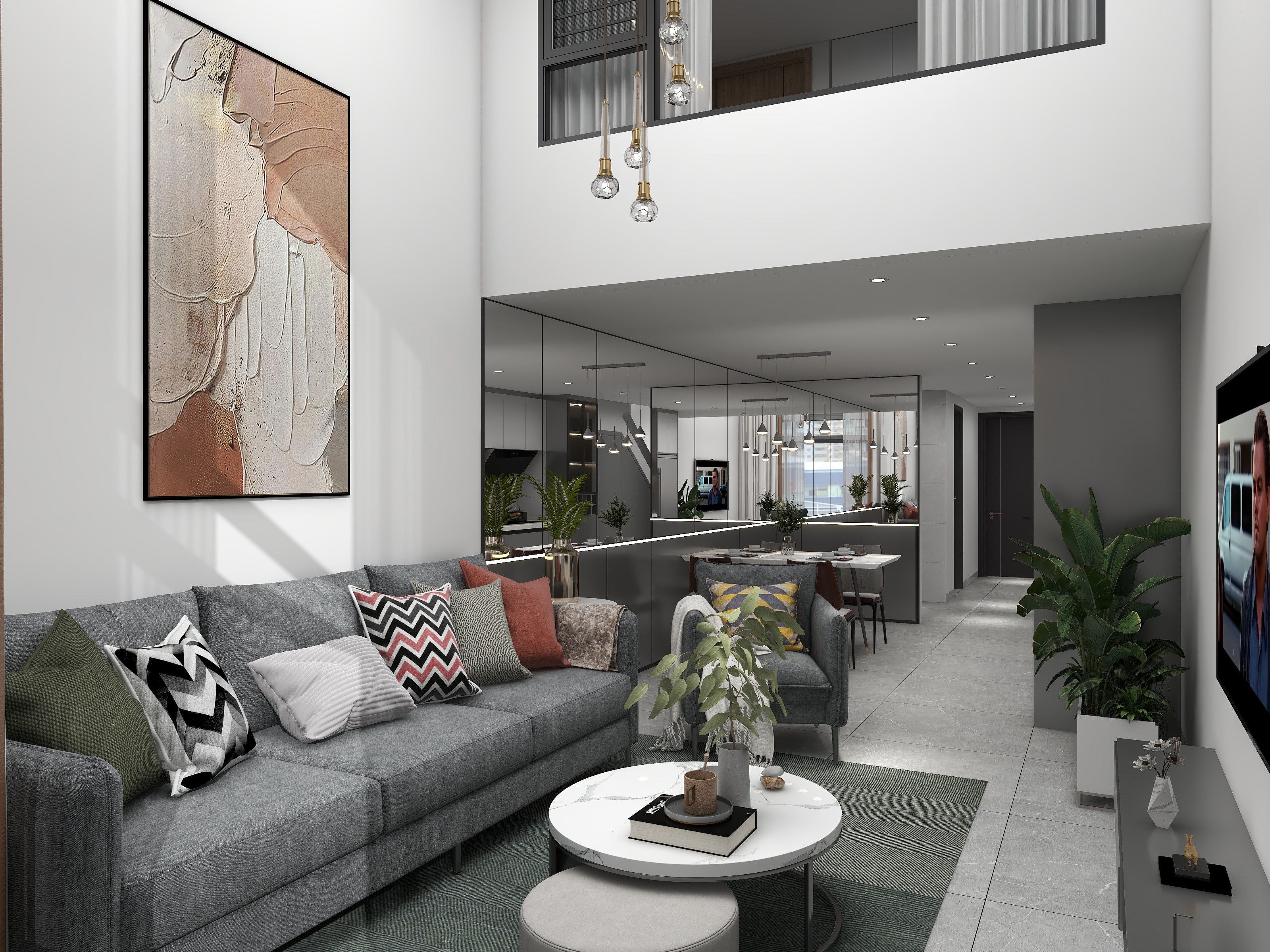 艺帆装饰设计室-艺城紫金中心现代简约49㎡3室-装修设计方案