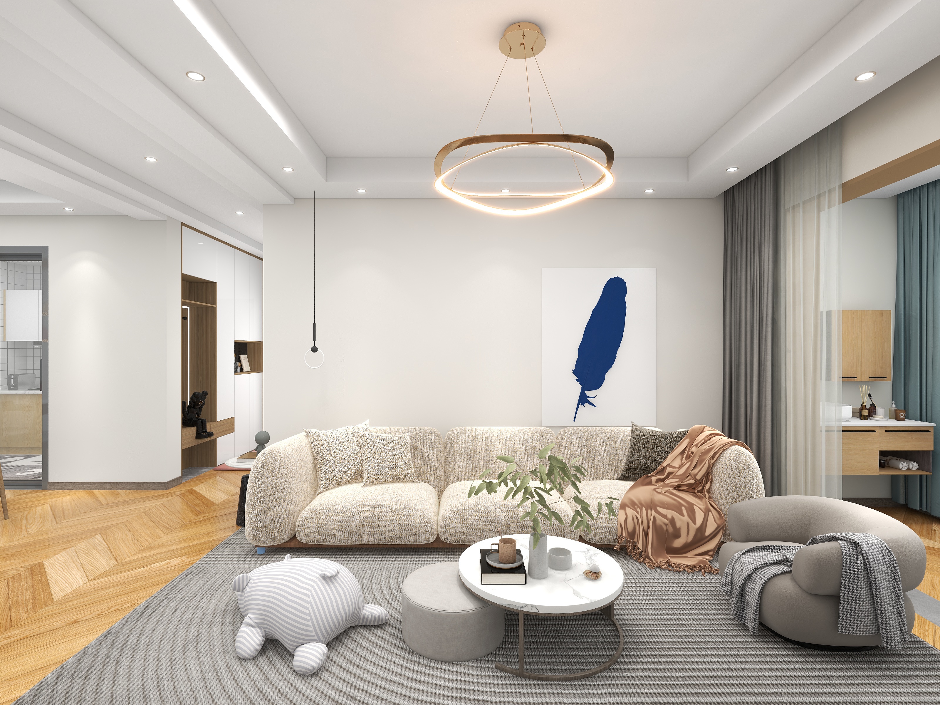 简墨视觉设计-山水印象-混搭风-装修设计方案