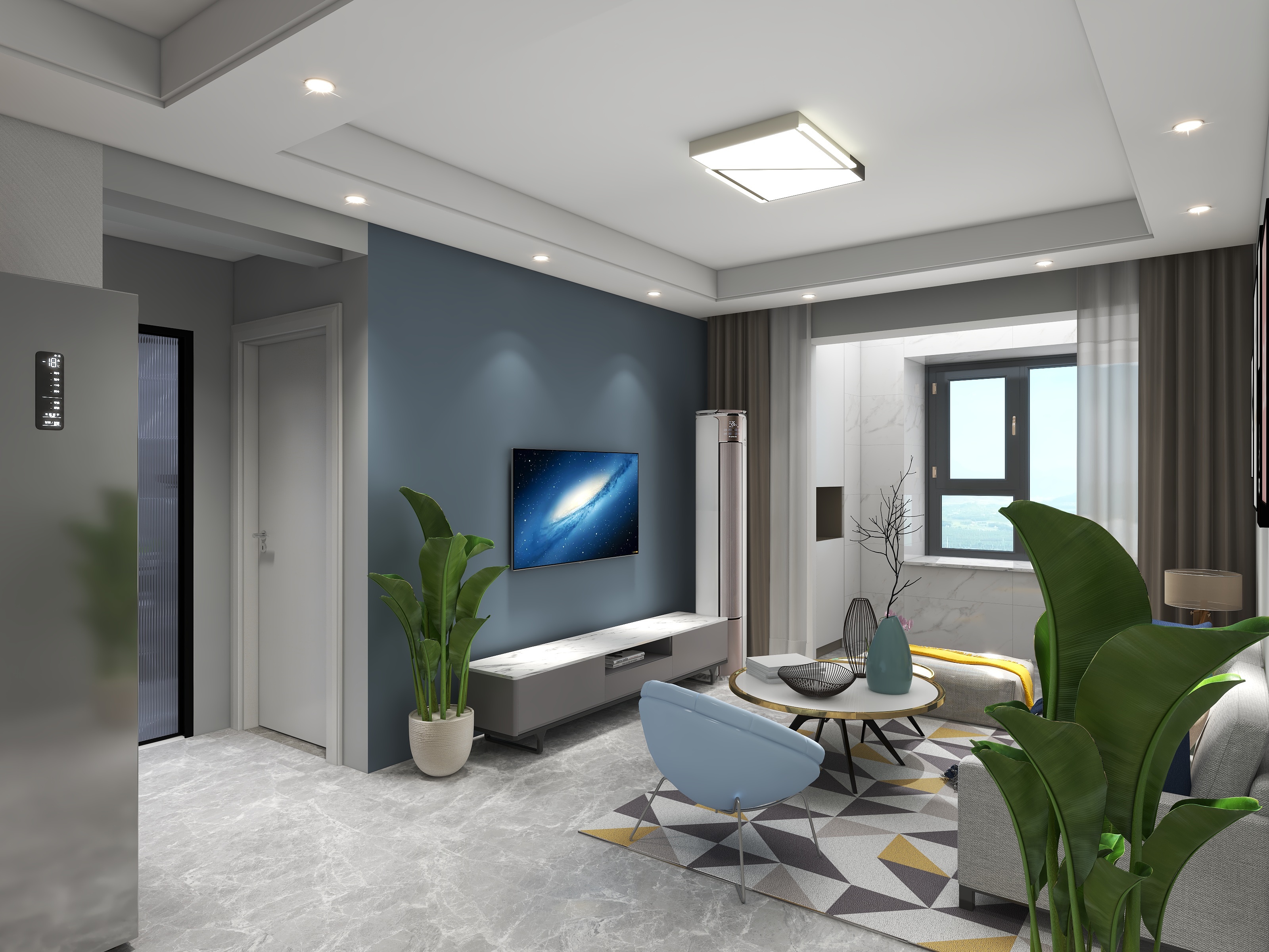 重诚装饰有限公司-孔雀城麟园77㎡2室-装修设计方案