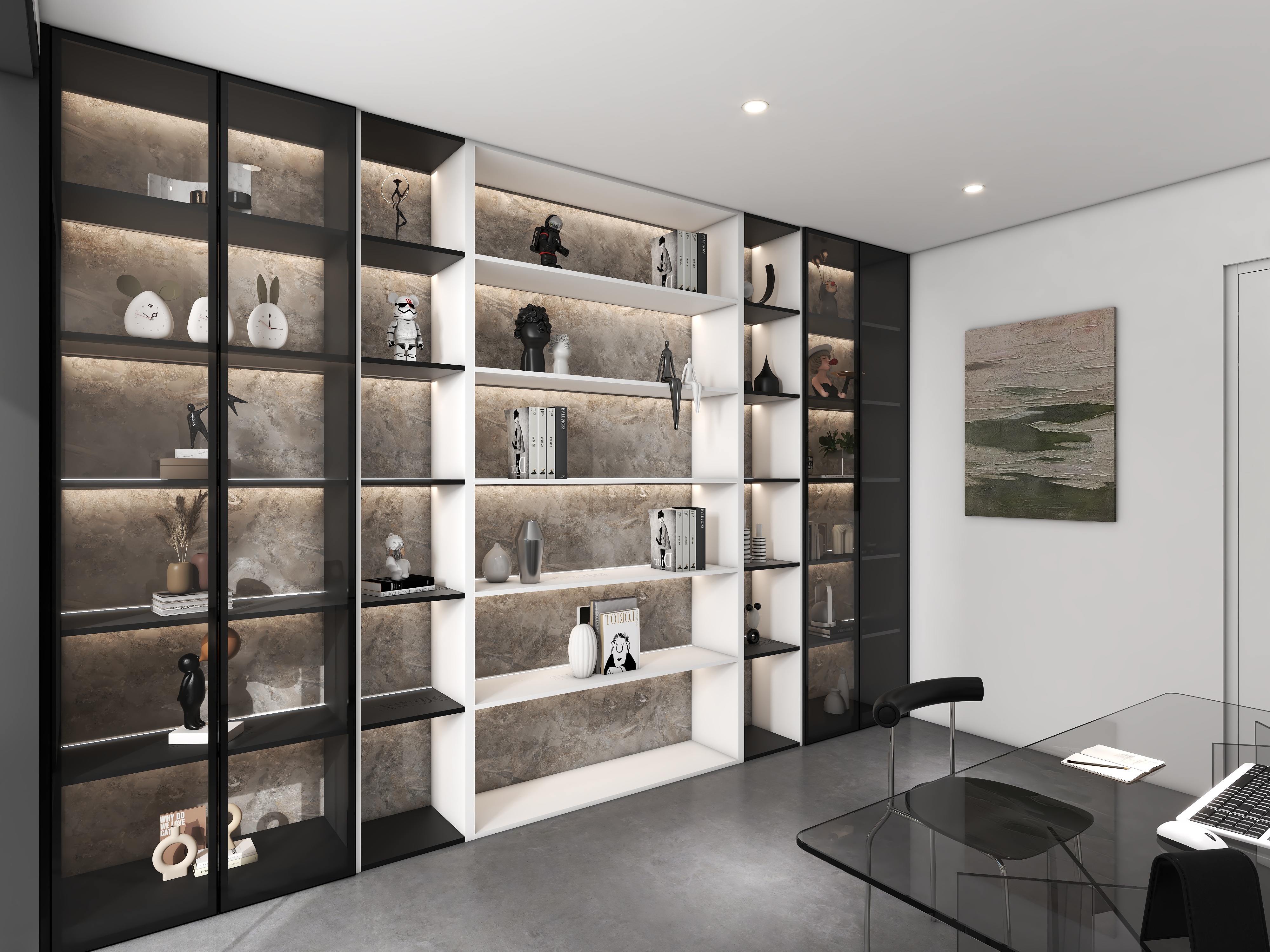 2023@-现代简约54㎡1室-装修设计方案