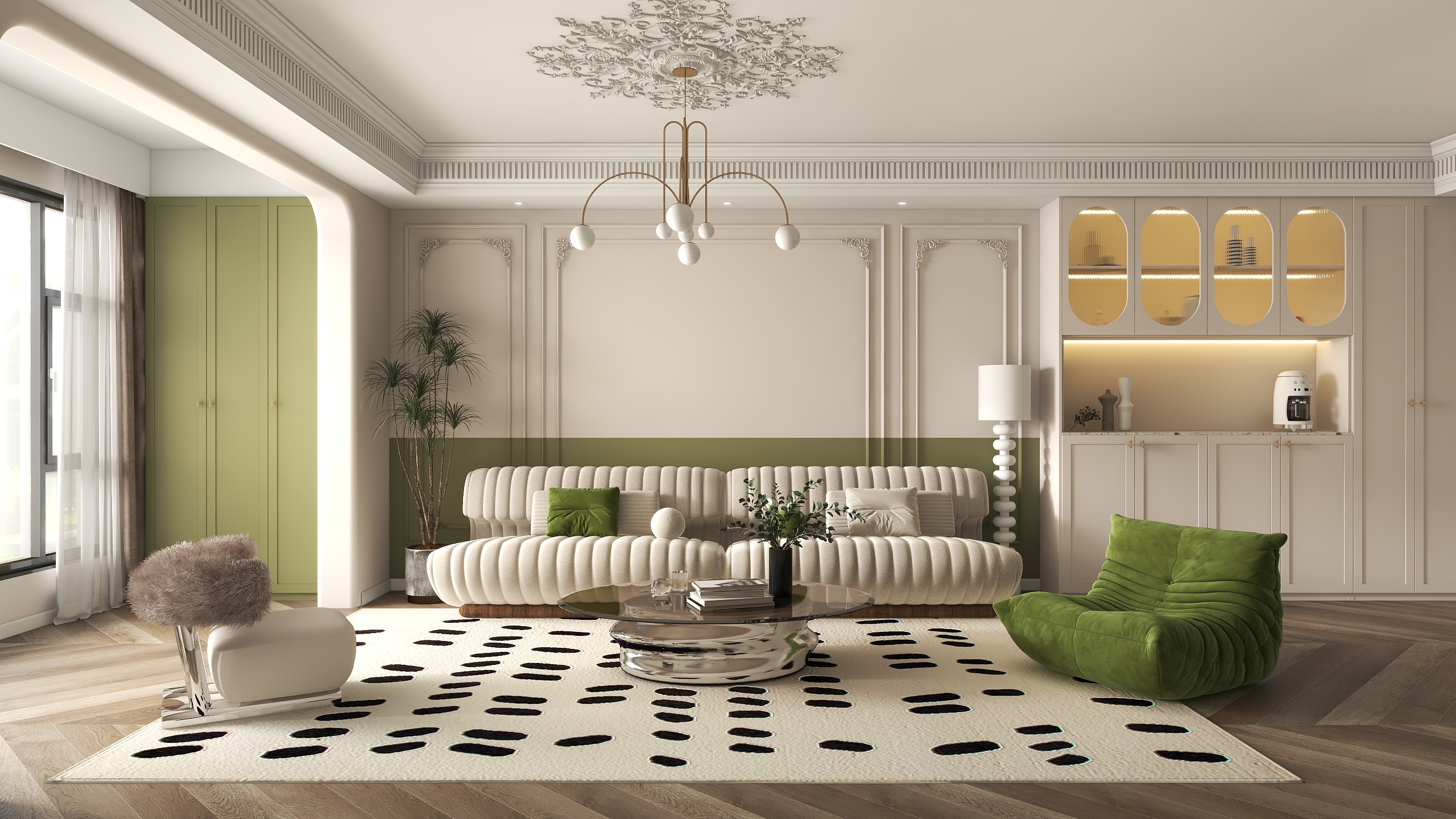 林家仁-东怡楼2栋510张总（法式客厅）-装修设计方案