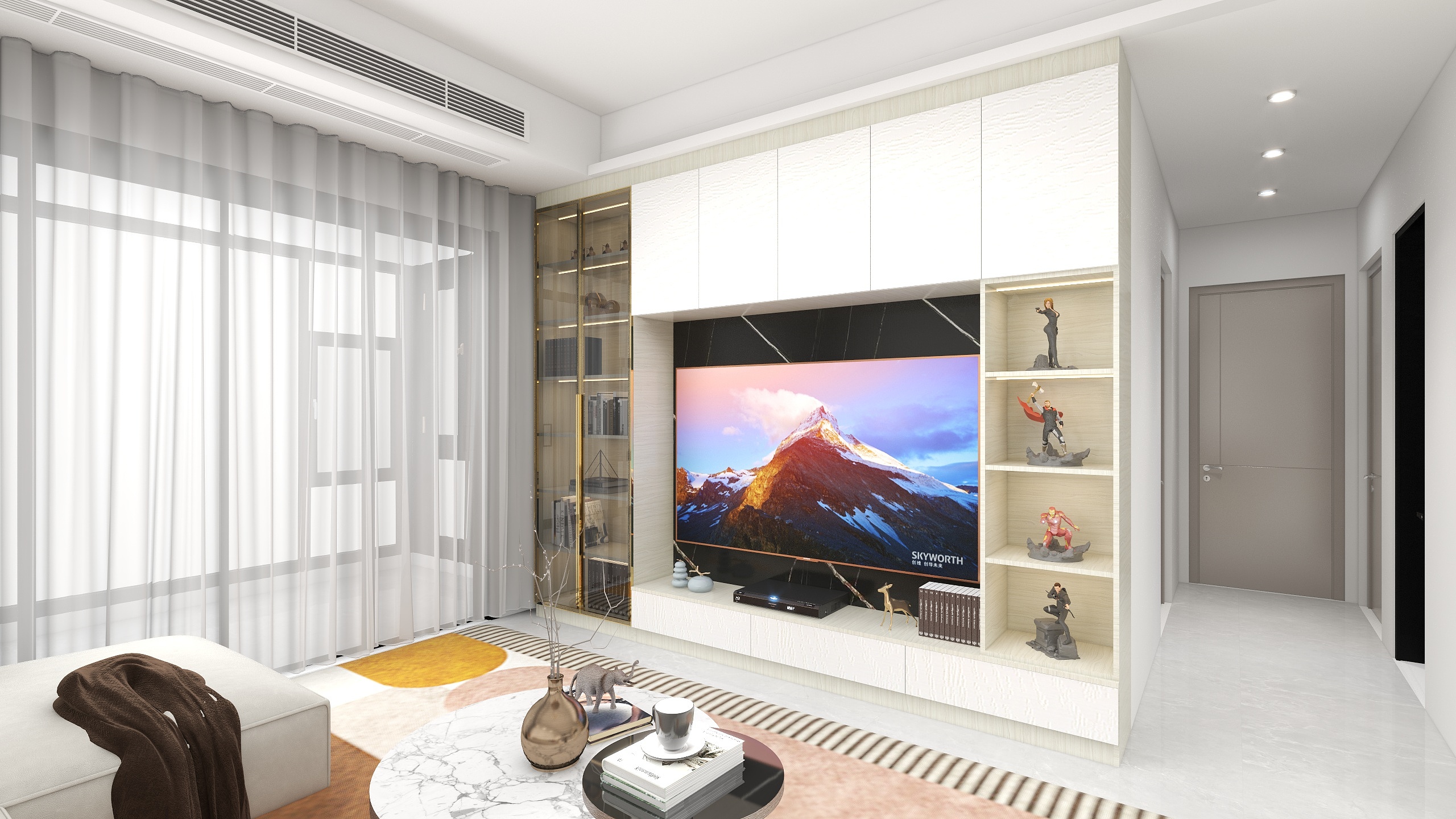 健明-国汇豪庭117㎡4室装修效果图