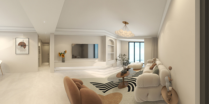 梁玉1314-银亿B区57-3-401效果图-装修设计方案