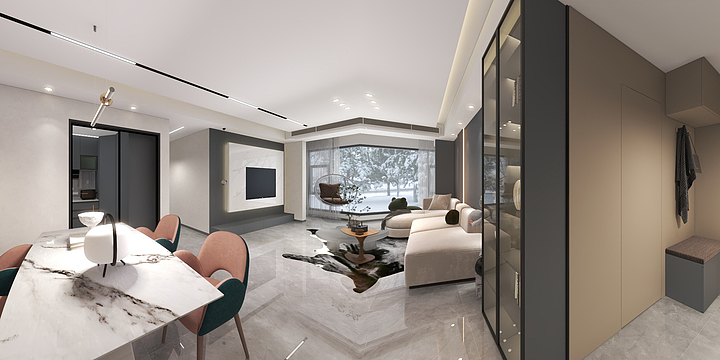 贵阳设计狮陈不烦-现代时尚-装修设计方案