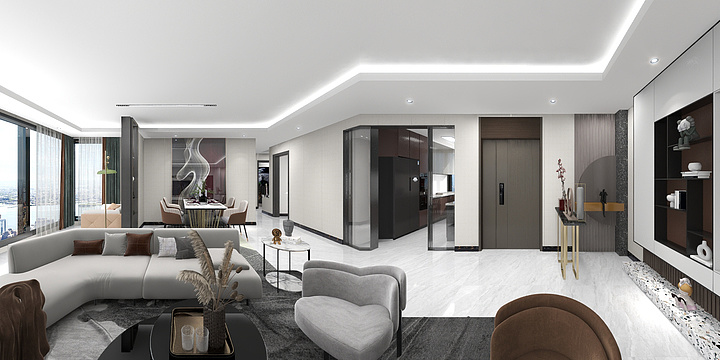 拂云Skjc-嘉悦名邸B1-130㎡-装修设计方案