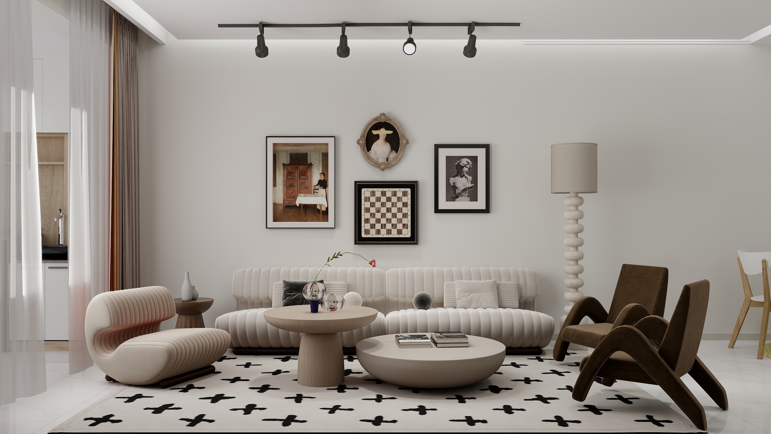 筑心设计工作室--汇航佳苑91㎡3室-装修设计方案