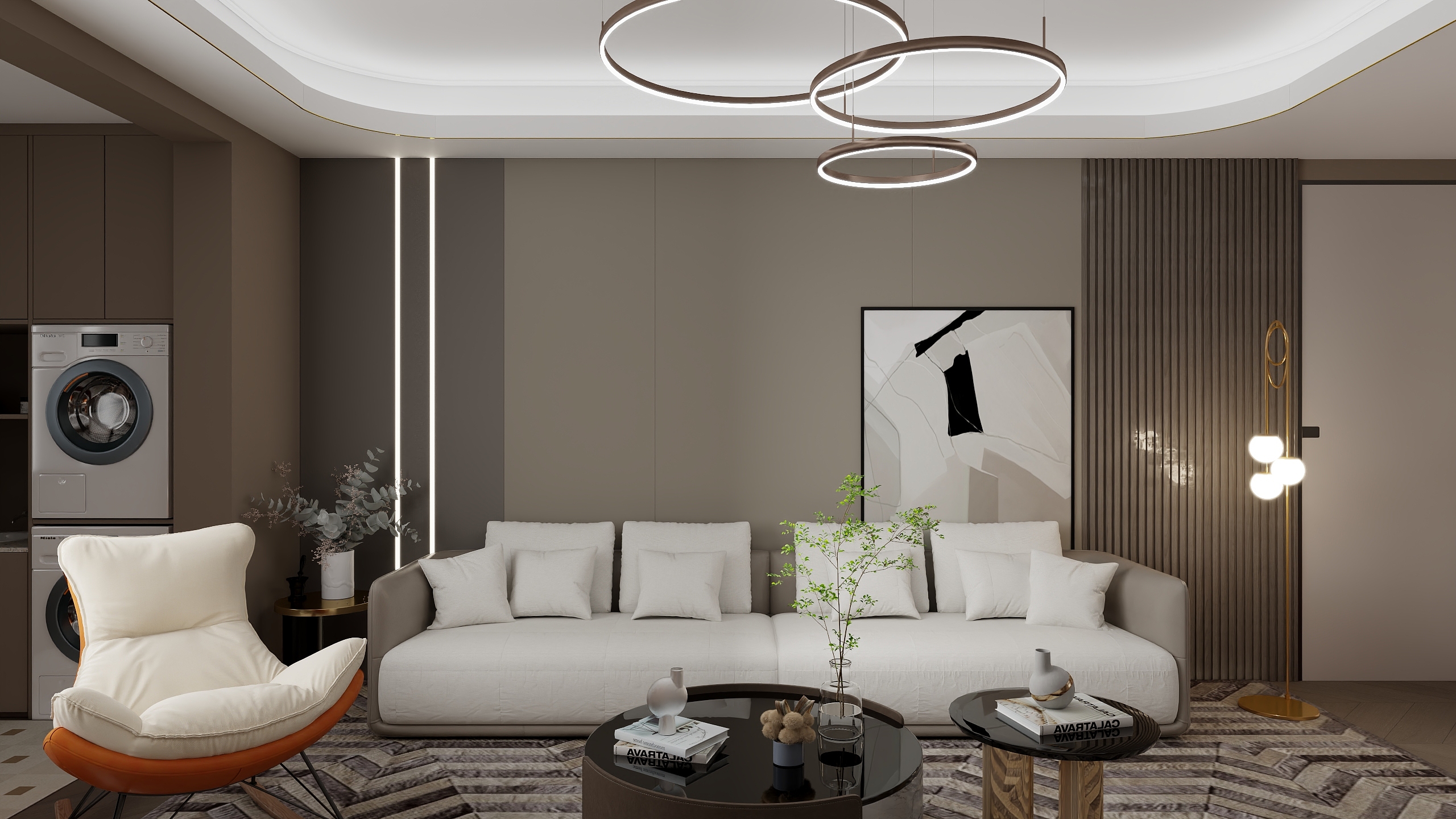 冬月DESIGN-中海大观天下2期御景央邸125㎡3室装修效果图