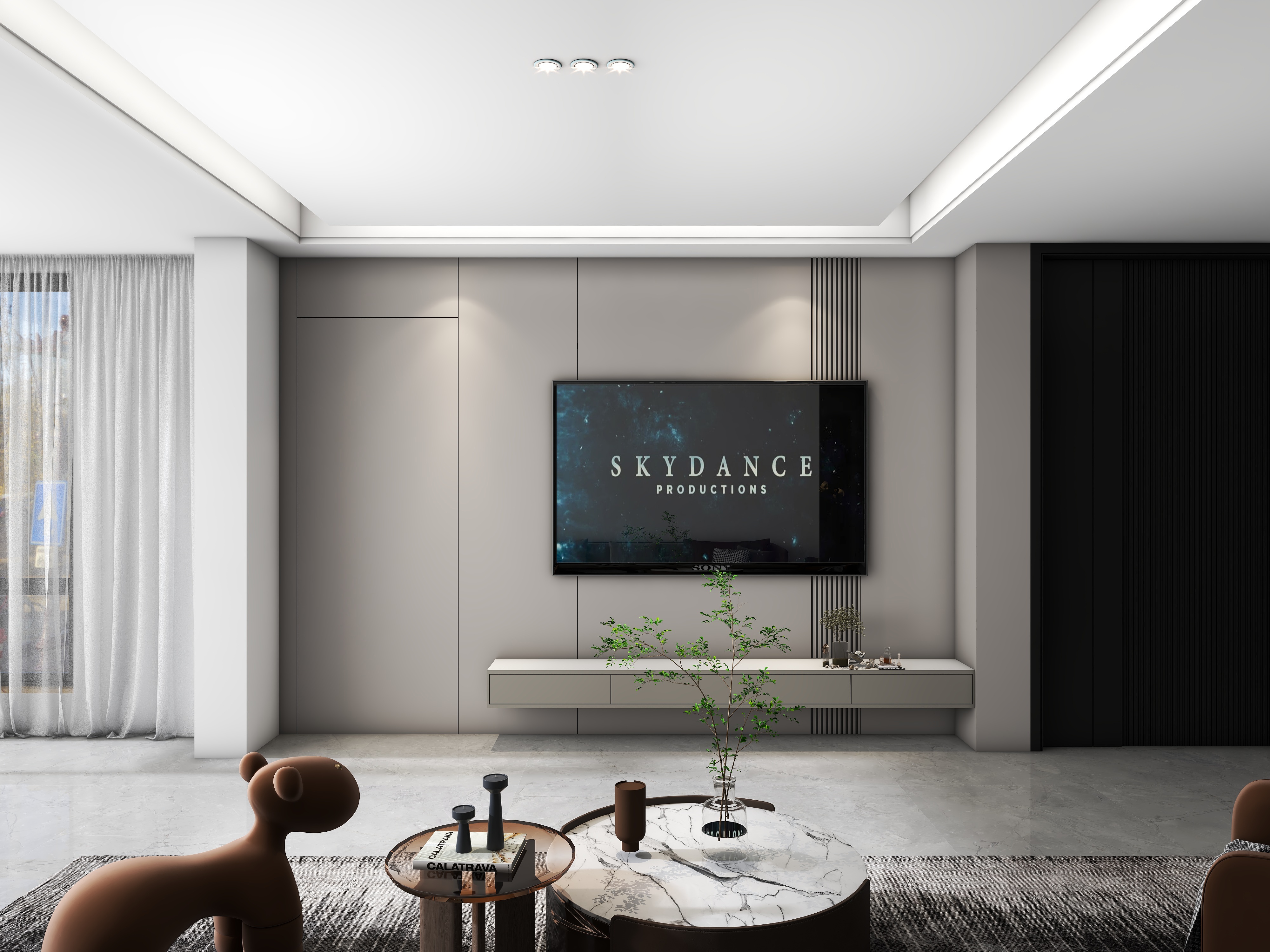 宜家软装背景墙-别墅 毛总-装修设计方案