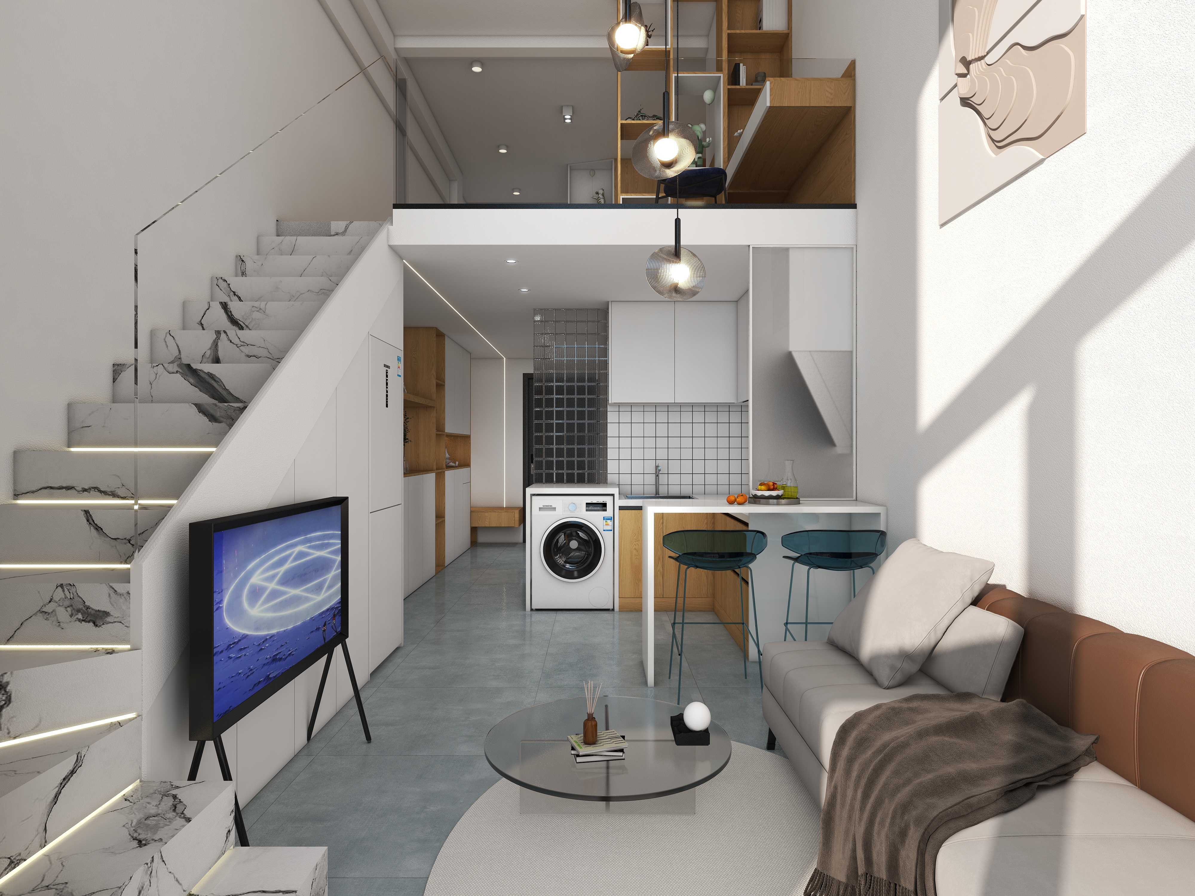 尘轩设计杨炎陵-陕西粉丝公寓(布局原稿）-装修设计方案