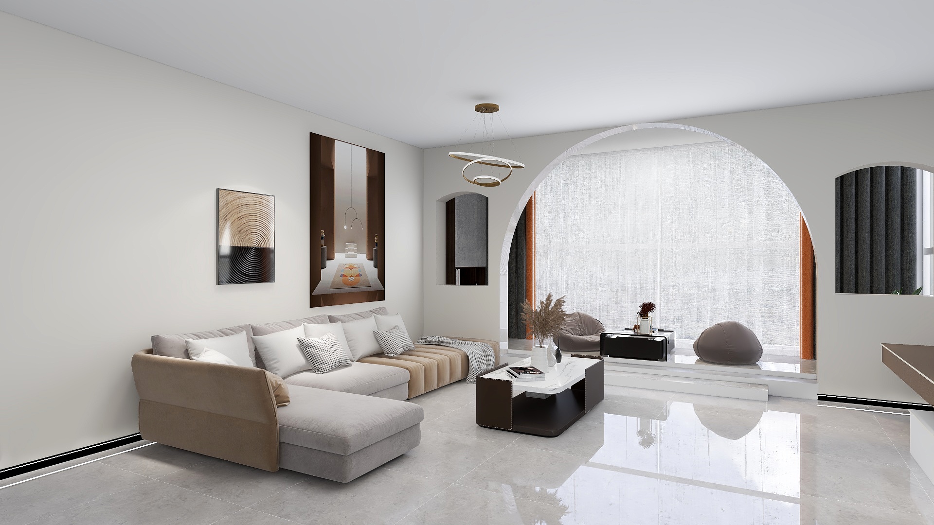 梁子淇-蓝波湾小区82㎡2室-装修设计方案