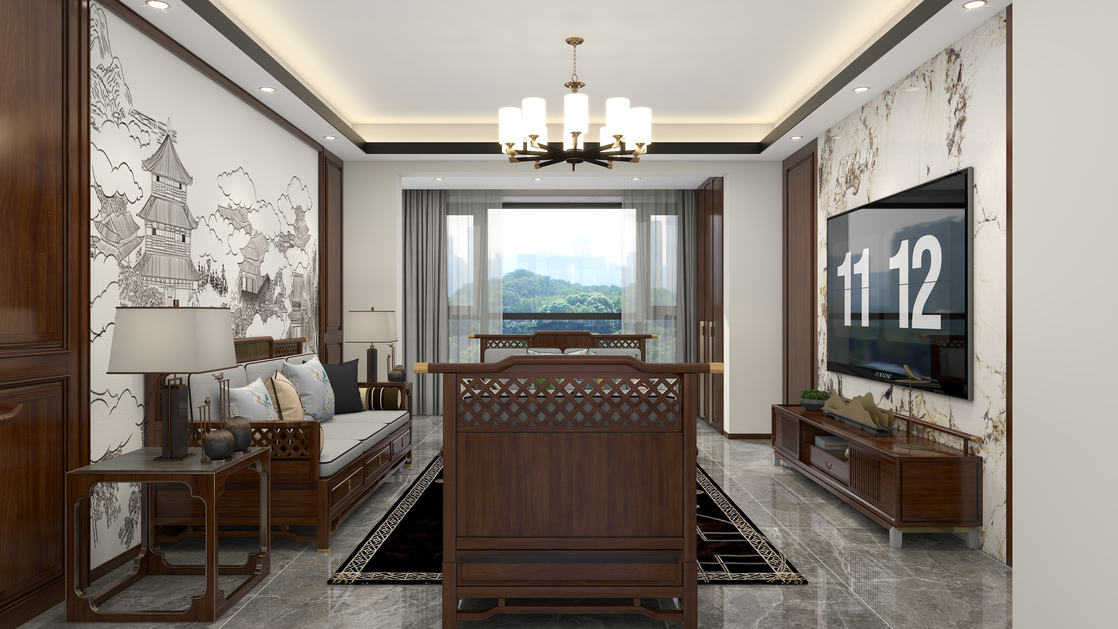 衣大路-161㎡4室装修效果图