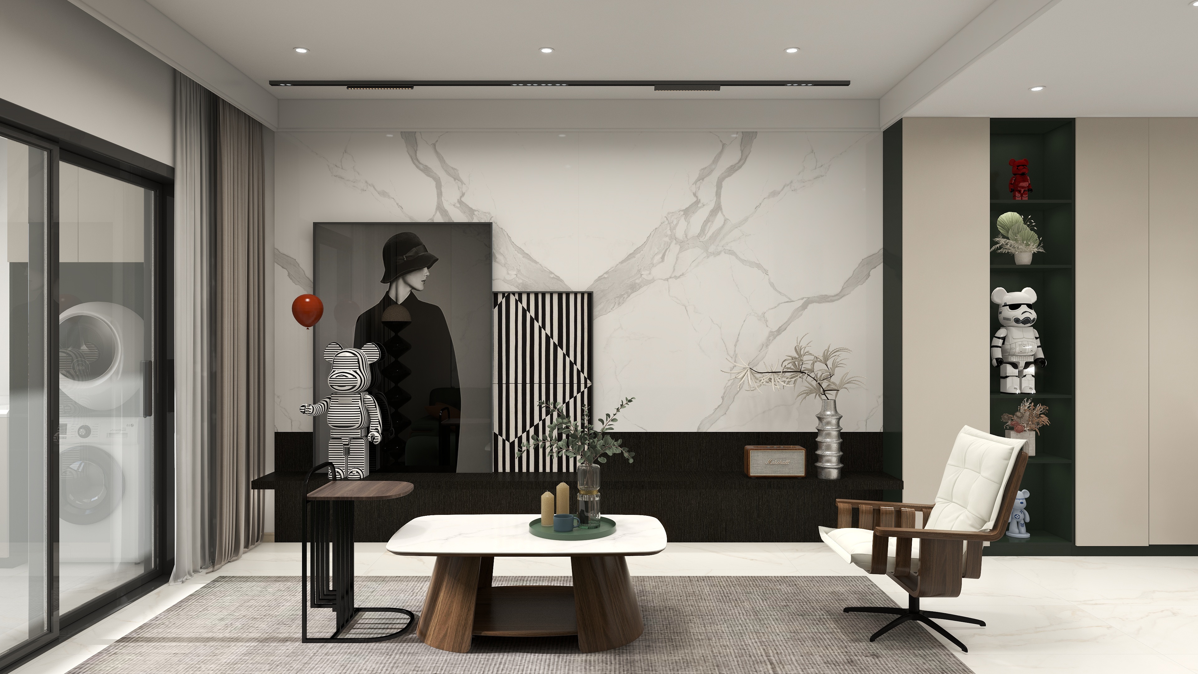 宋莉淼VPaA-小区房现代简约91㎡3室-装修设计方案