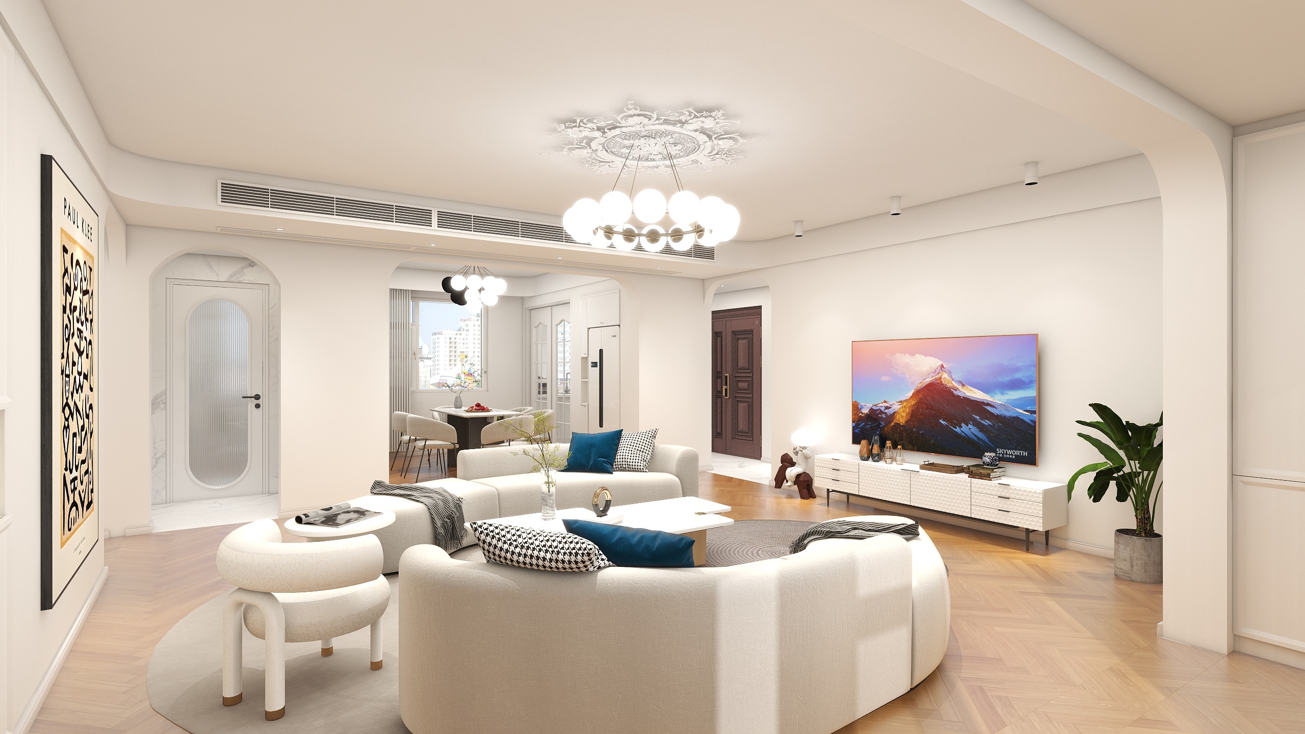 齐DS-133.81㎡三室-装修设计方案