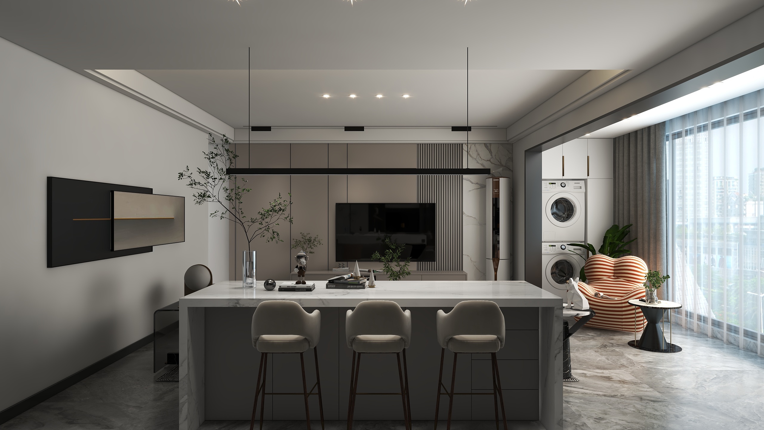 LUO认真-保利一街区14-1-25-4效果图-装修设计方案