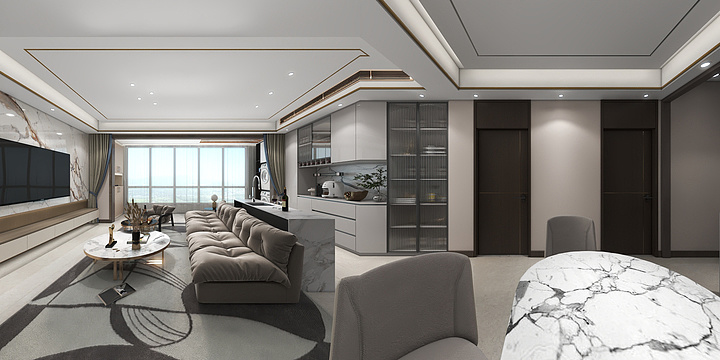 筑森绘图-大名一号院方案一-装修设计方案