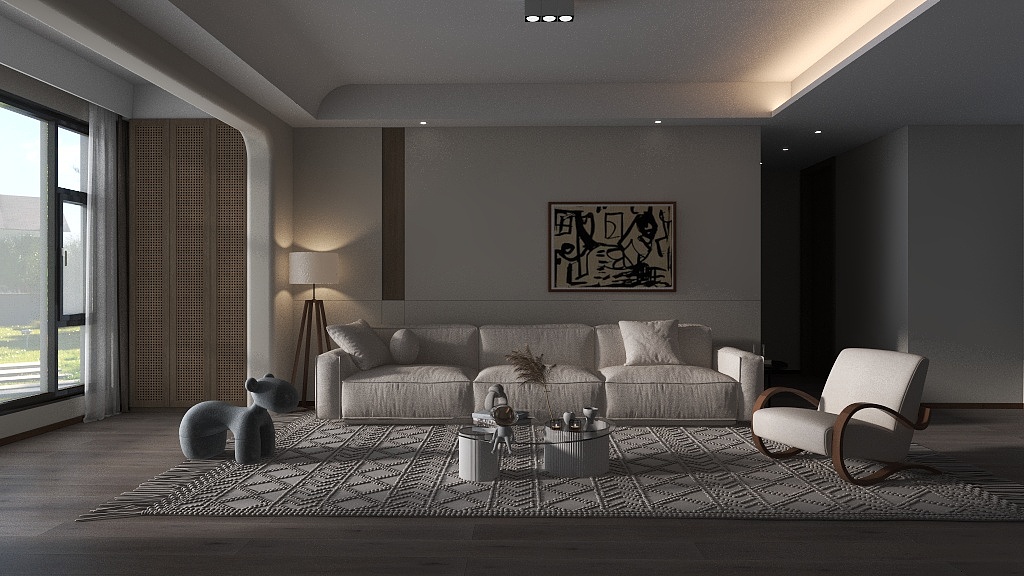 全屋整家设计阿三-北欧客厅-装修设计方案