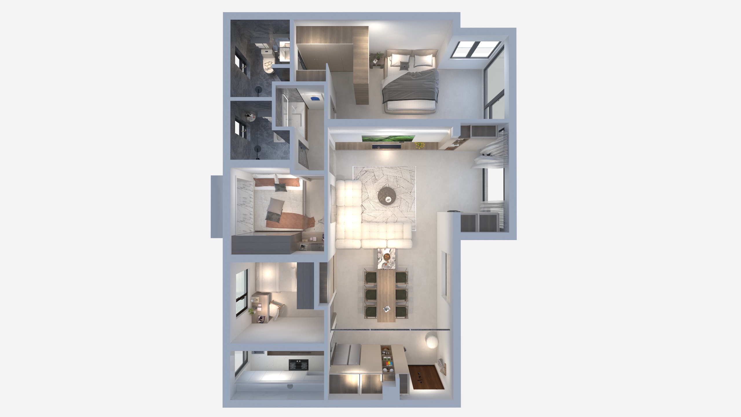 千久设计何进-碧桂园二期34-1-1902室-装修设计方案