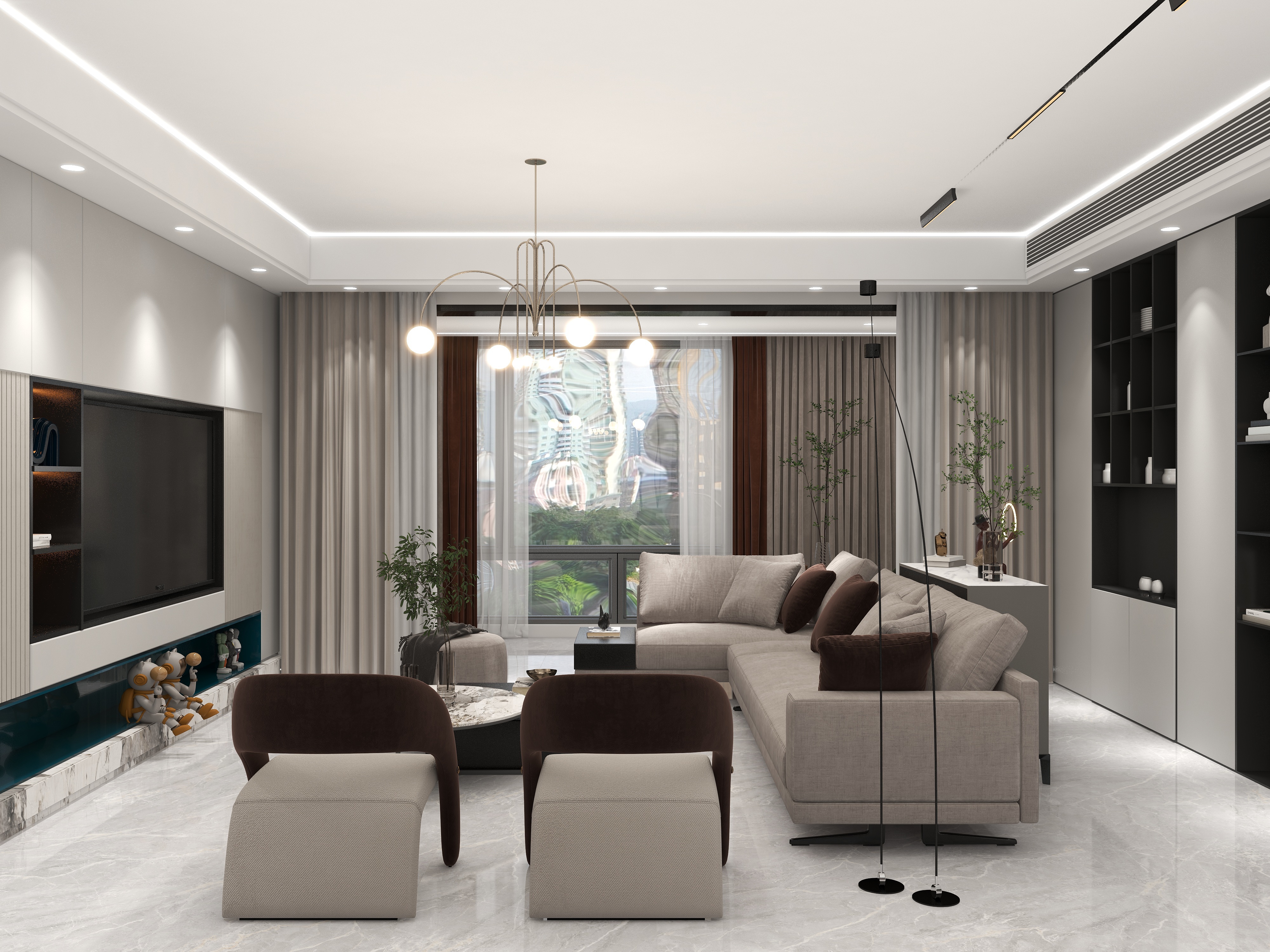 爱屋饰舍空间设计工作室-165㎡4室-装修设计方案