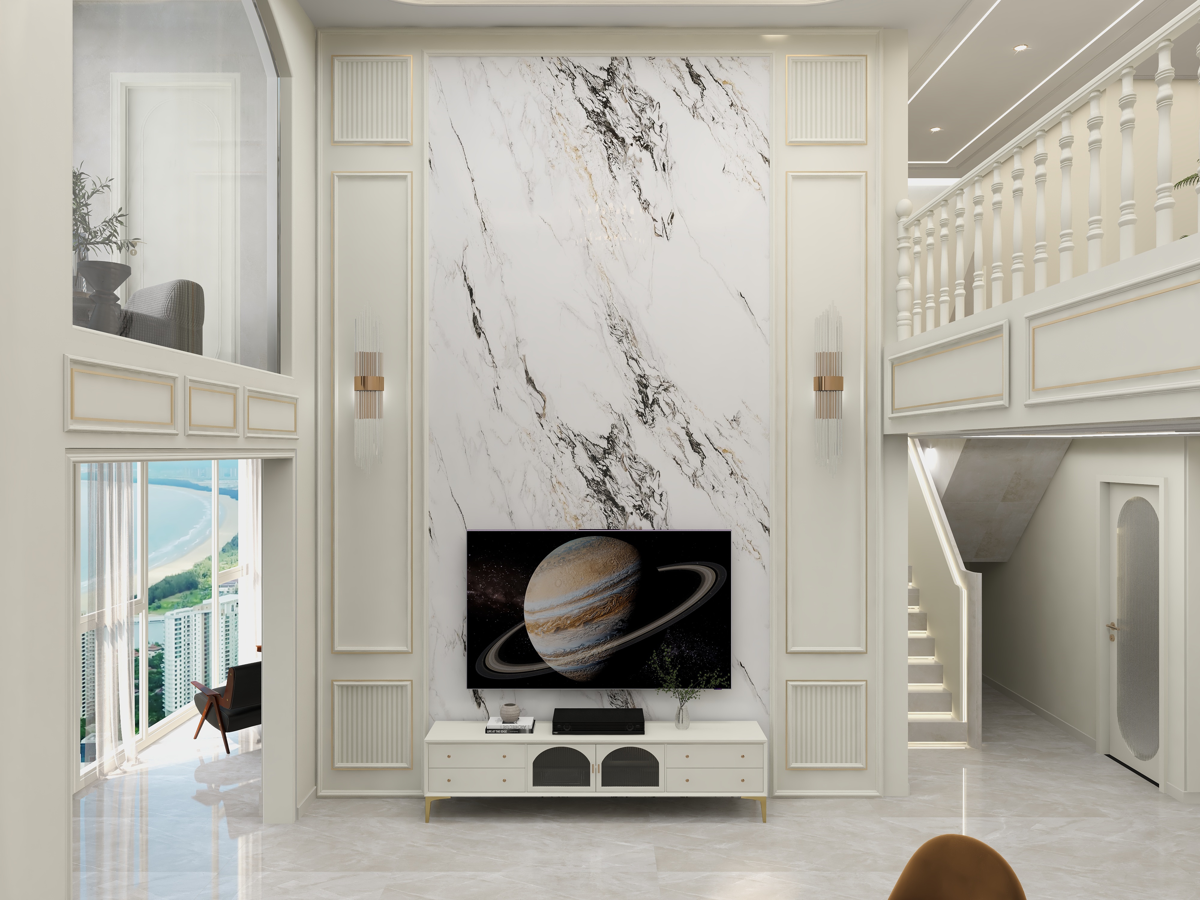 ACDIY-靖江现代法式-复式楼-装修设计方案