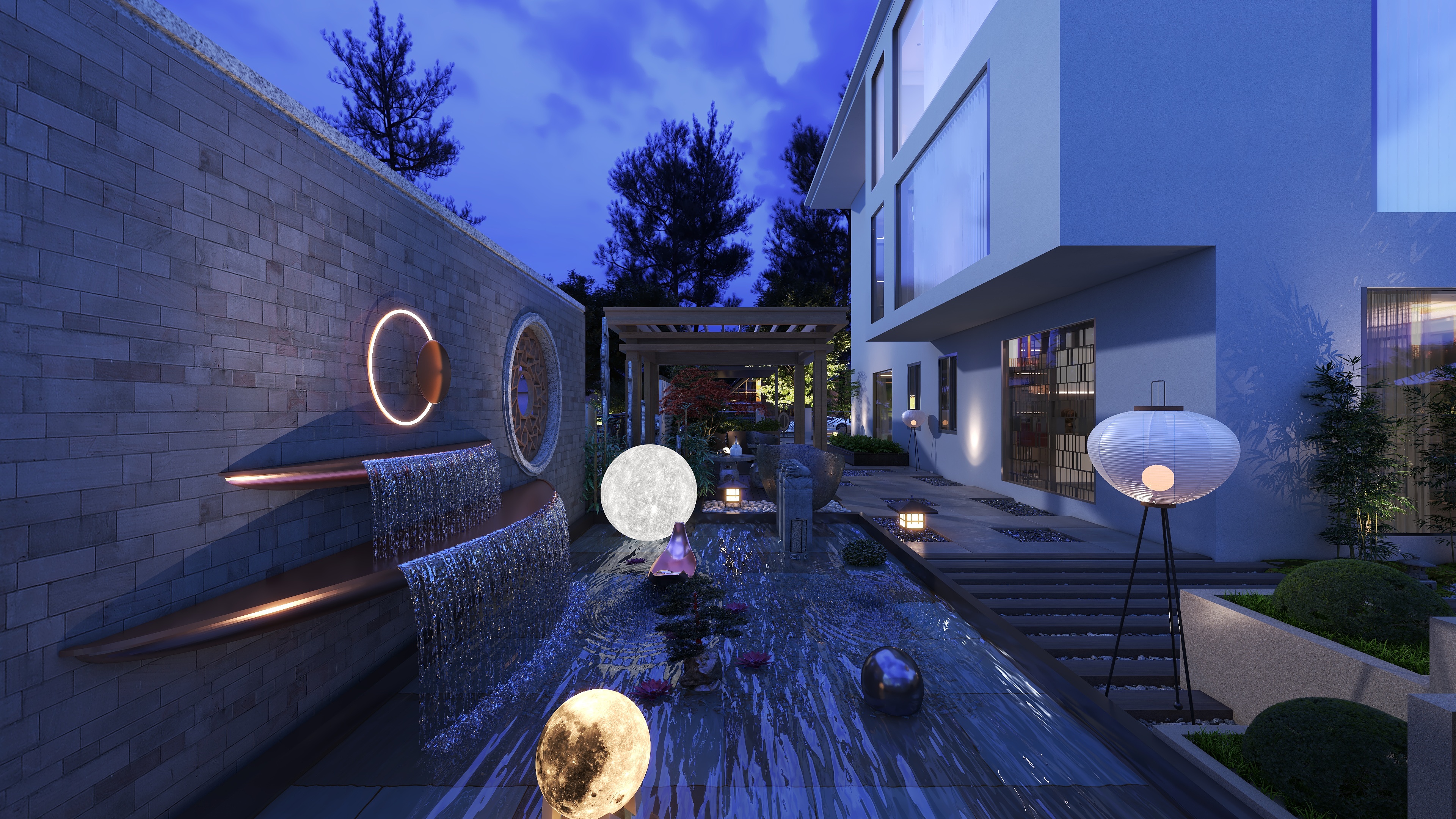 邹偕毓-四层别墅带院子871㎡梦想型装修效果图