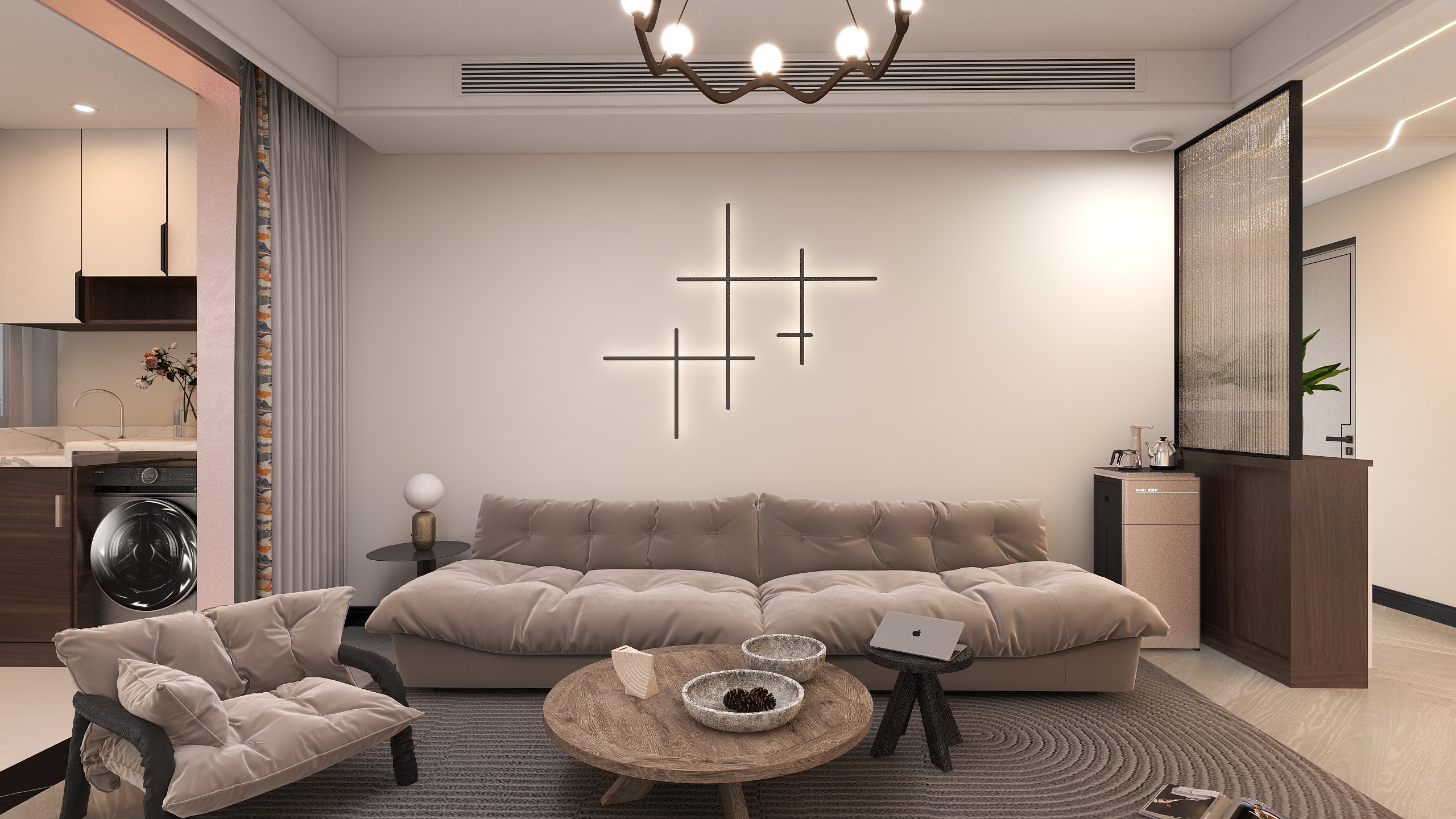 楽壹-鑫地·理想城 全案设计 现代轻奢装修效果图