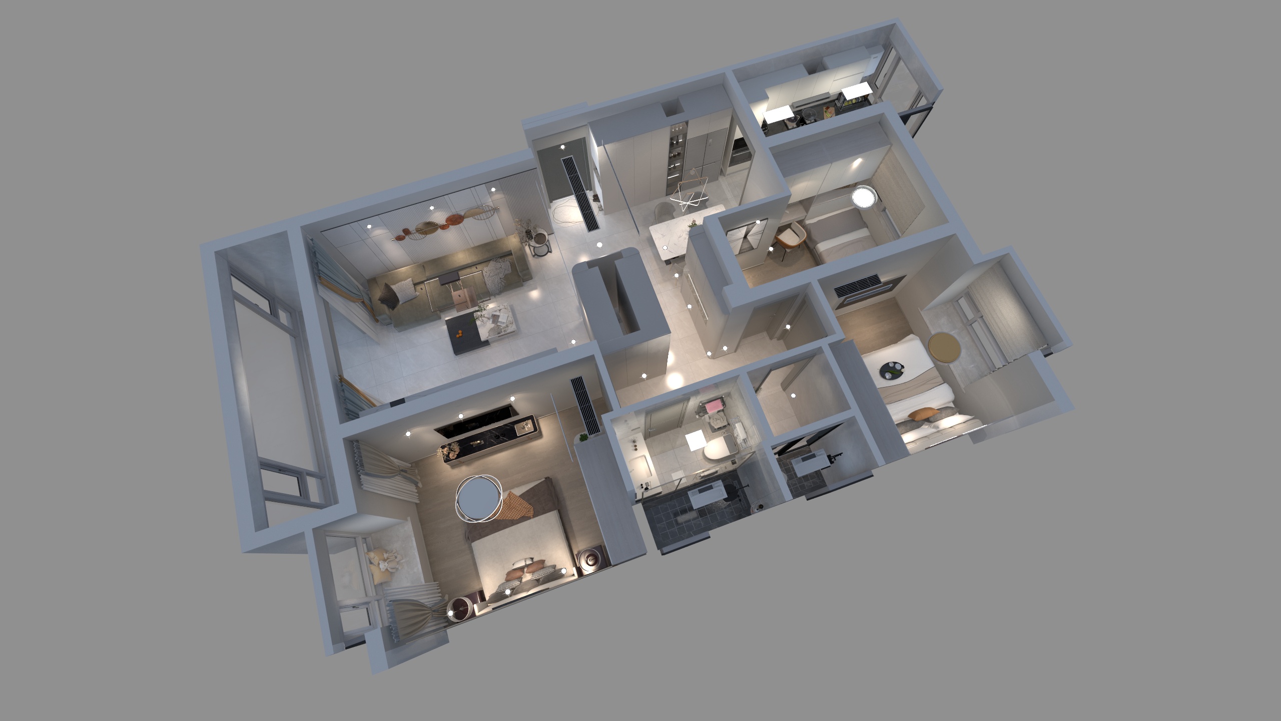 玥琳饰家-尚锦城B区132-1701-装修设计方案