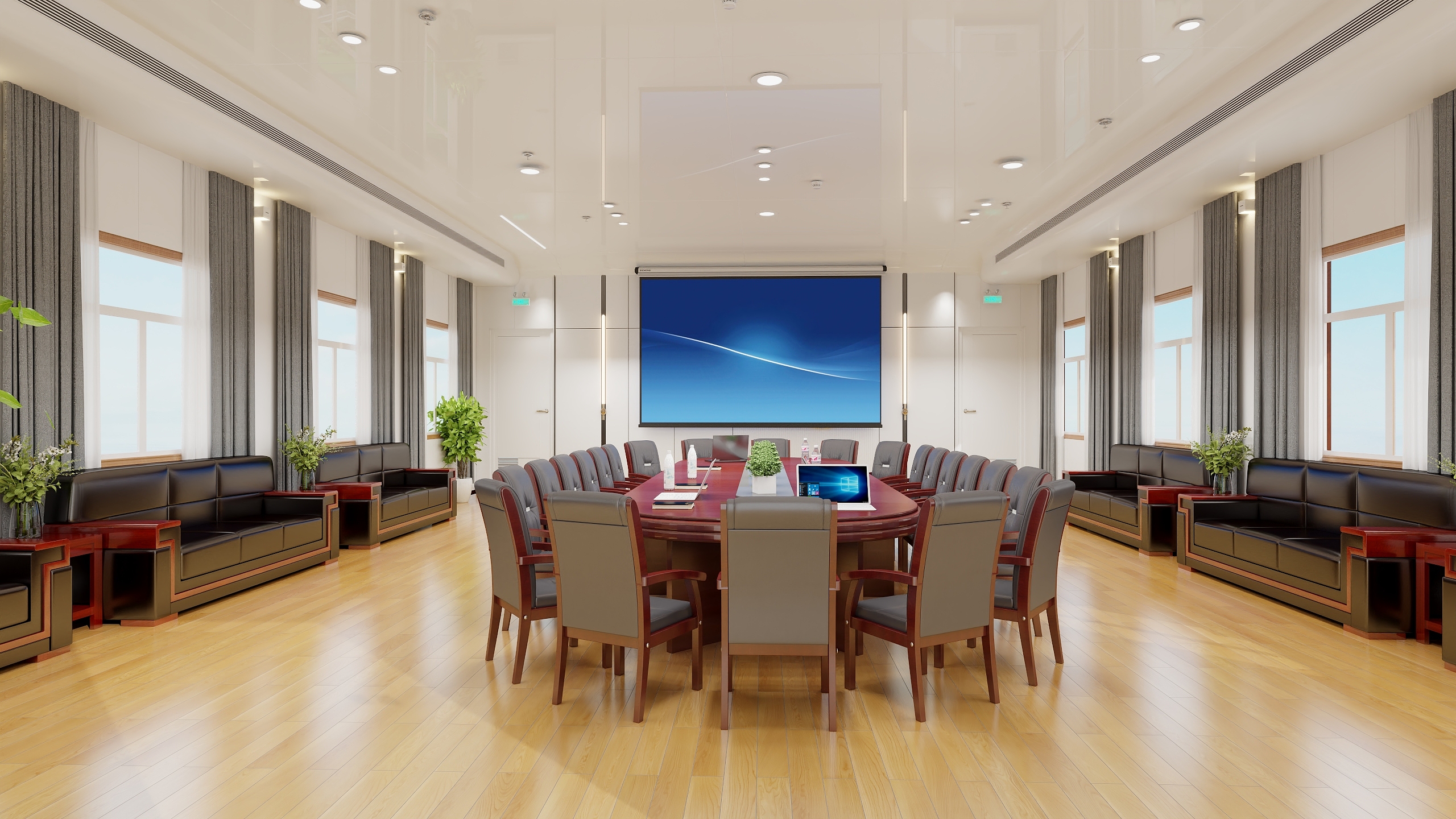 龙派创意设计刘杨-长江航道局新港65米趸船会议室-副本-副本-装修设计方案