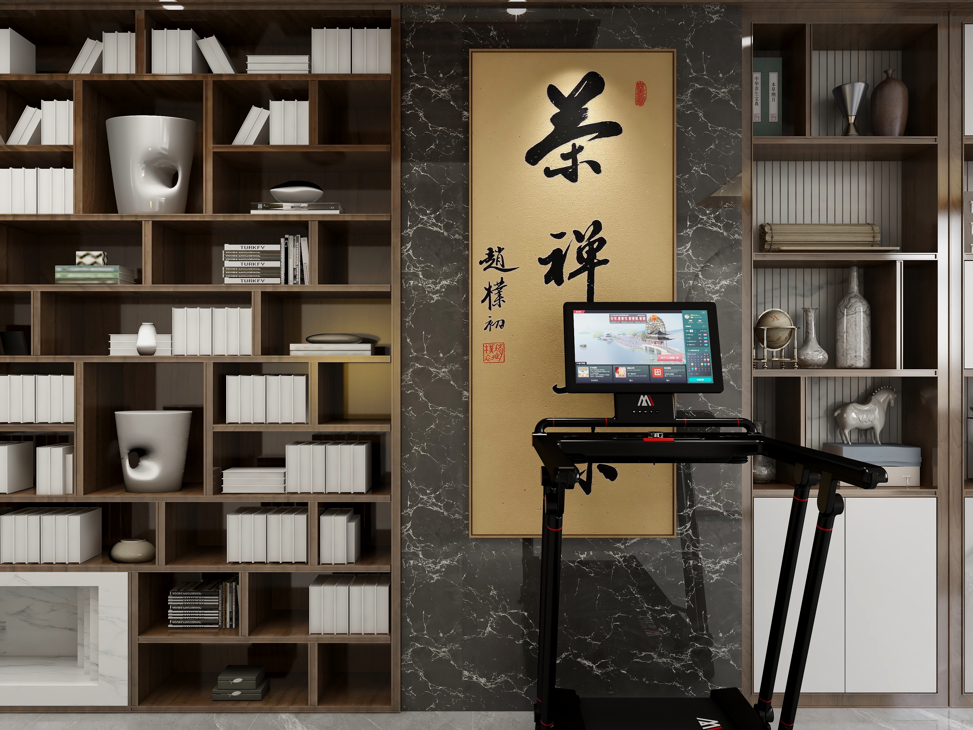 全案设计刘雪峰-新中式茶室-装修设计方案