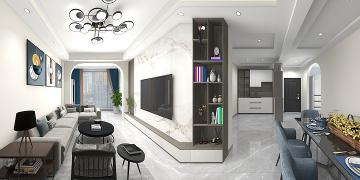 海兵装饰G-宝岭印象1dwg--装修设计方案