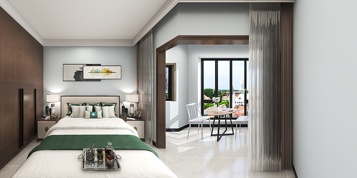 乐双装饰灬-佳美装饰-庆丰建工学府新中式-副本-装修设计方案