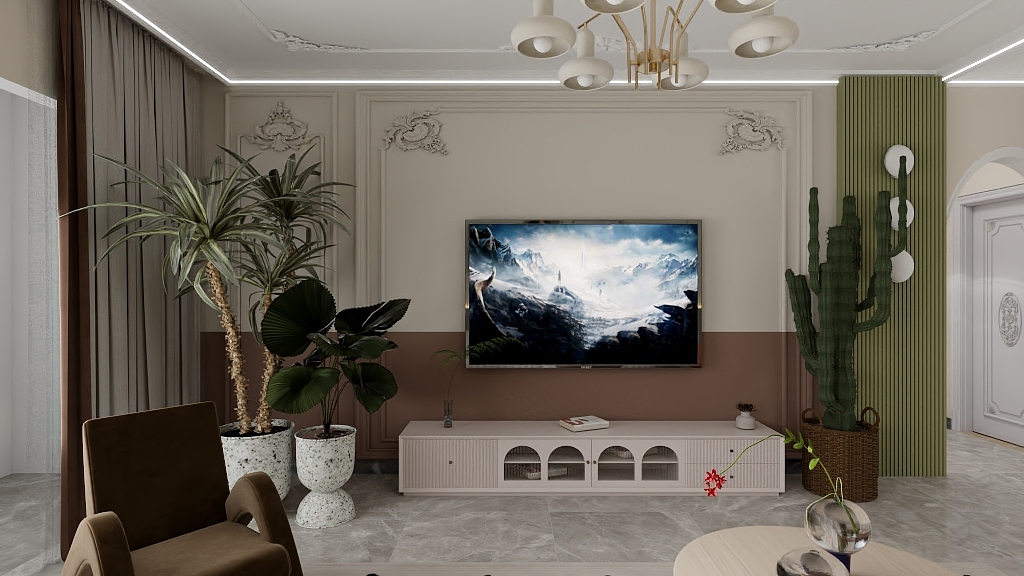 勾勒你的梦-新民村  140  -奶油风-副本-装修设计方案