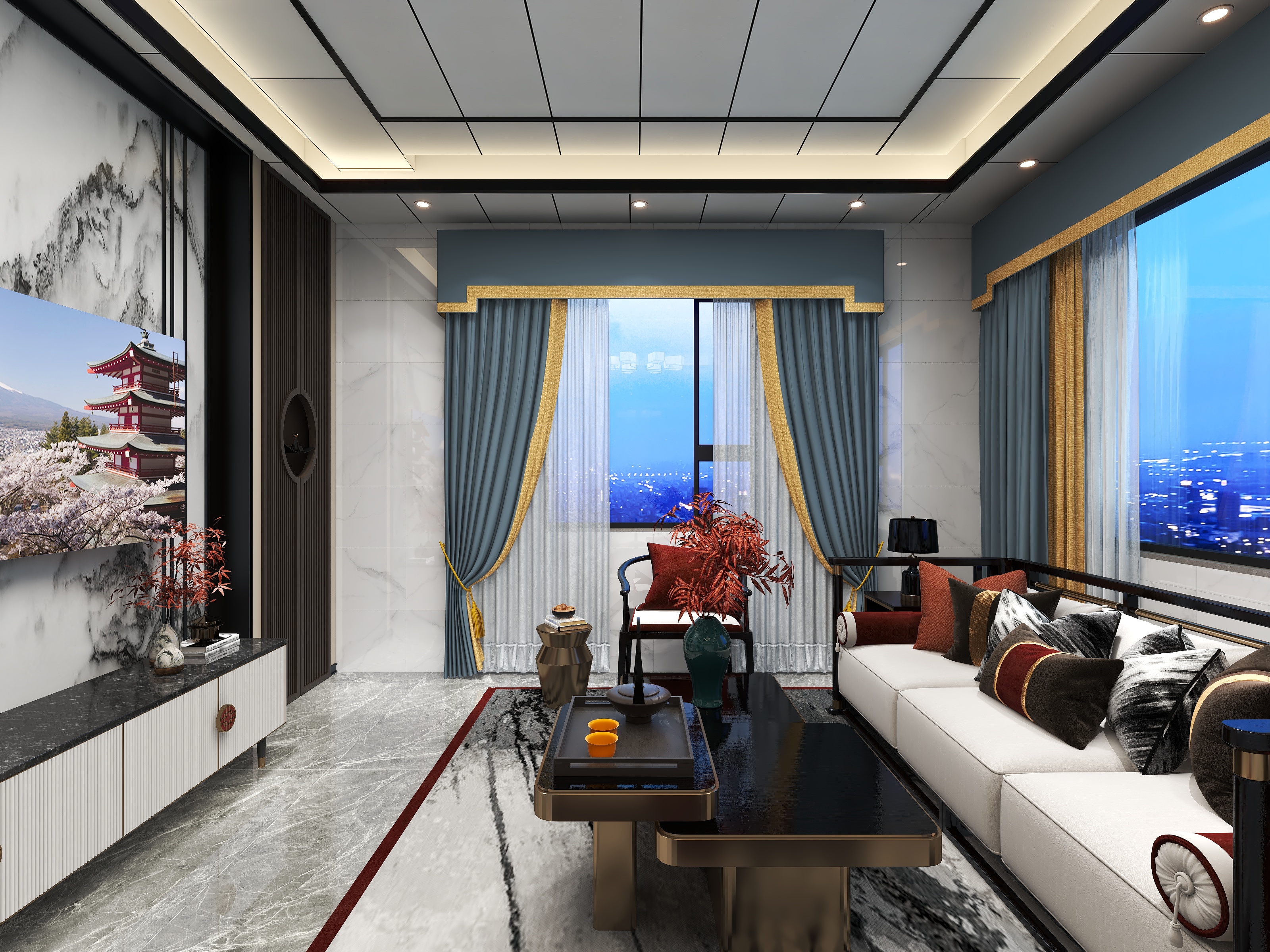 全案设计刘雪峰-永州新中式自建房-装修设计方案