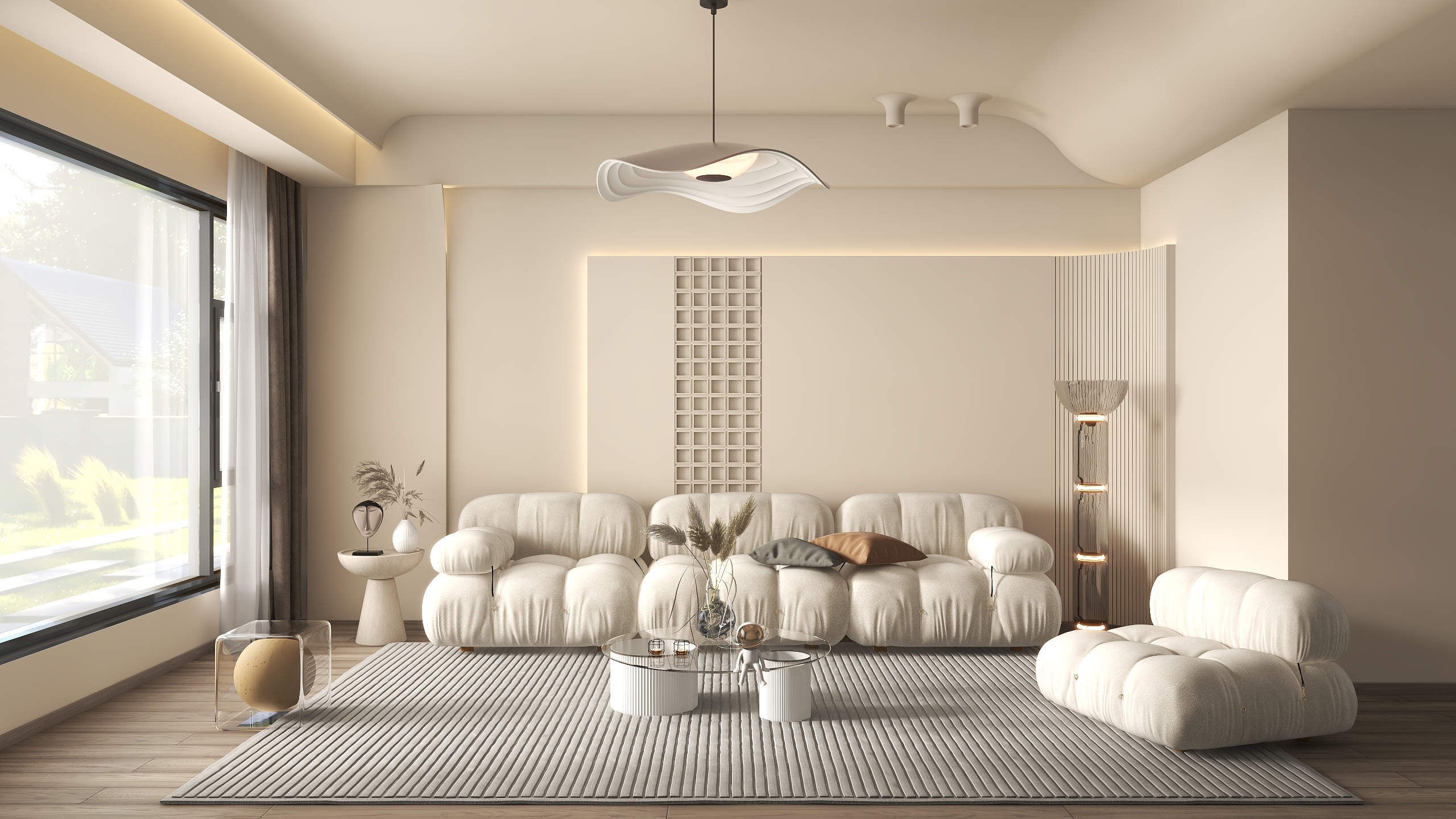 陈军-0425-4.6奶油客厅-装修设计方案