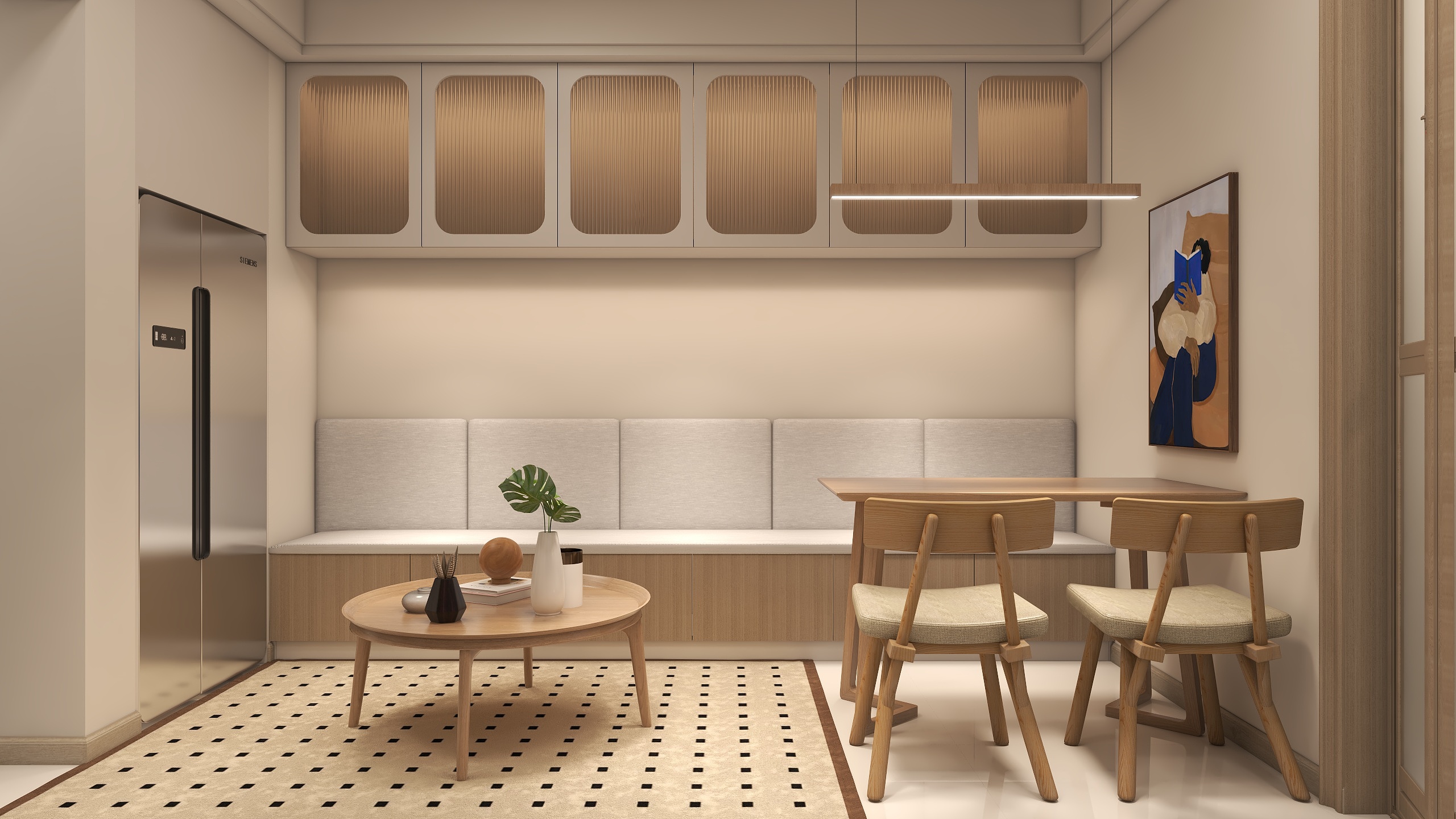 设计师-郭璇-车站北路624弄-1号楼61㎡2室装修效果图