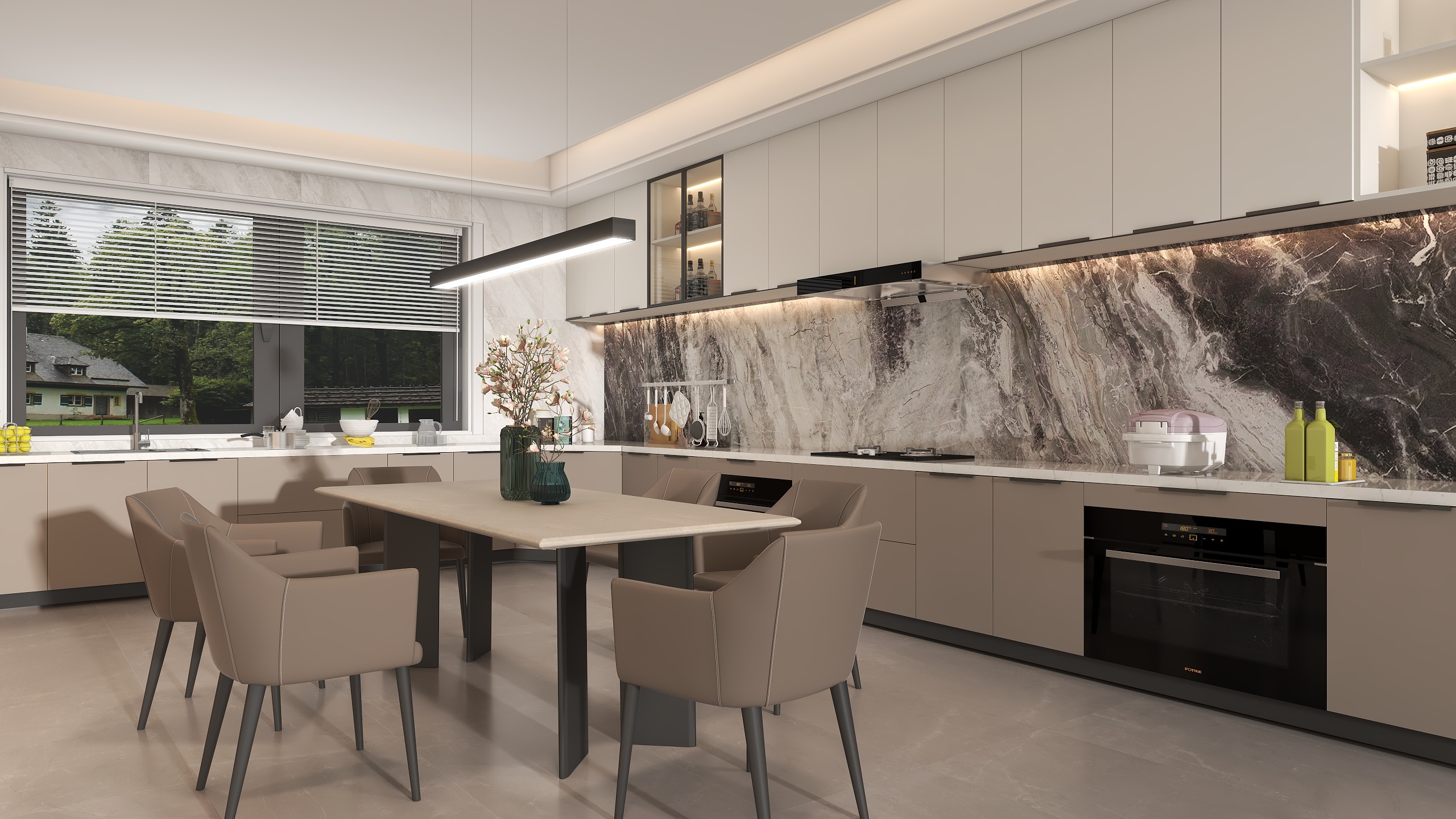 万家园001-极简风236m²三室-副本√-副本-装修设计方案