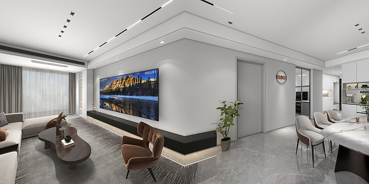 設計師陳科-步步高新天地-现代简约-装修设计方案