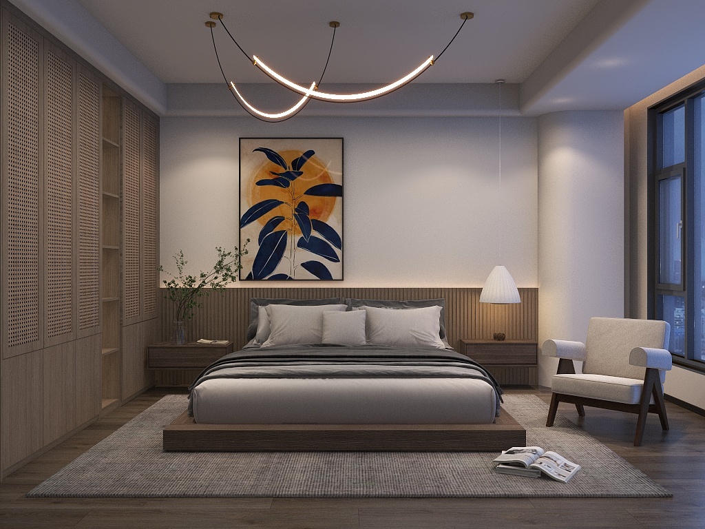 南风全案空间设计-4.4号卧室-装修设计方案