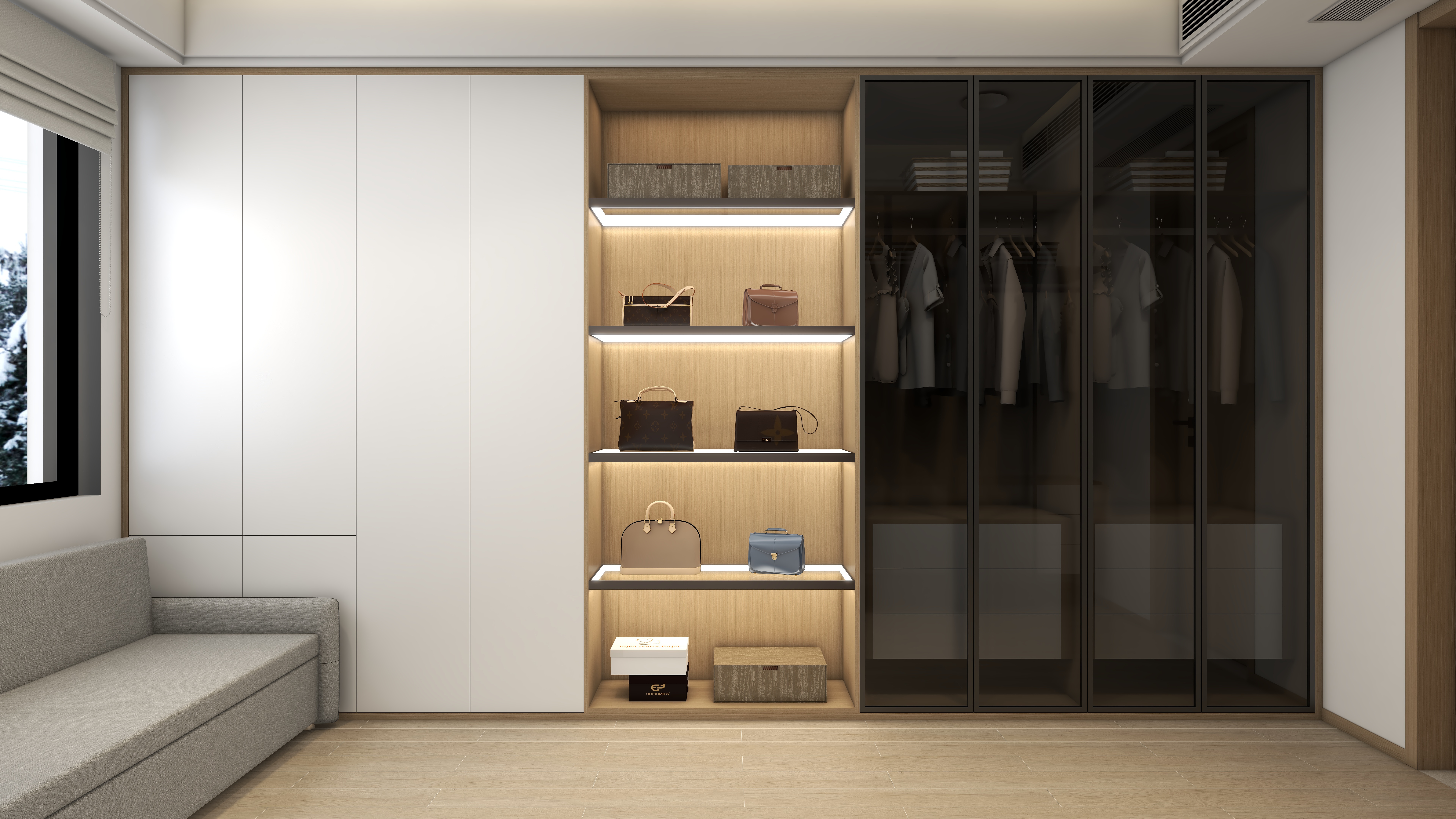 星空设计500一套-三居154㎡现代原木风 装修效果图