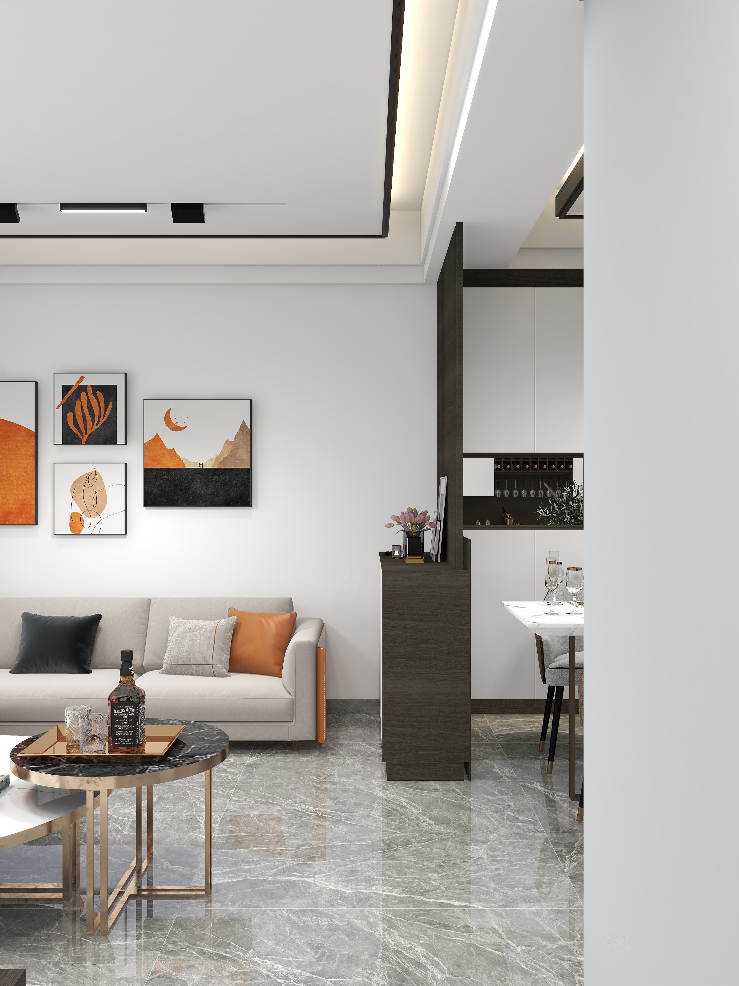 全案设计刘雪峰-郴州现代轻奢-装修设计方案