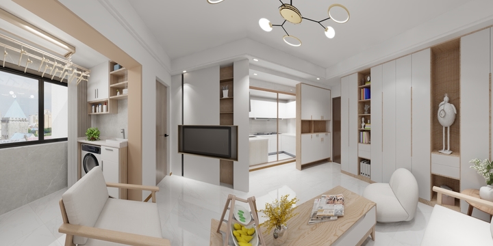 YS汀-两室北欧清林-装修设计方案