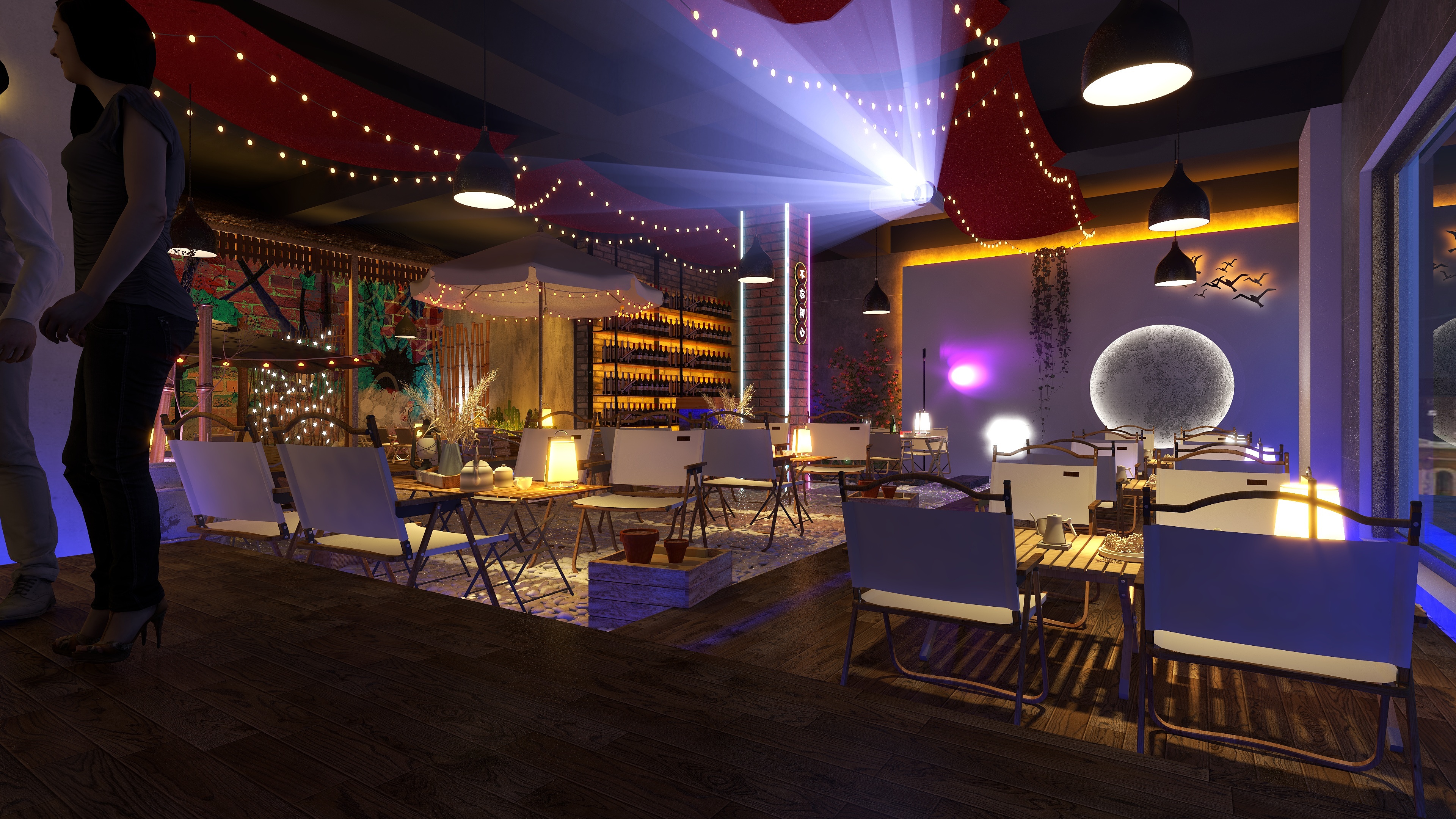 庭美装饰梁生-露营餐吧-清吧-装修设计方案