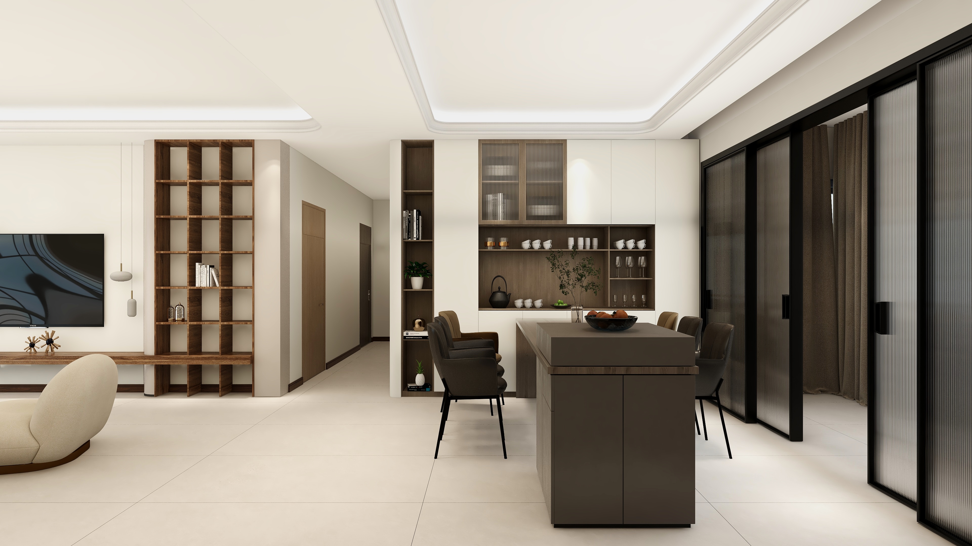 陈浩田rtGq-龙熙花园奶油136㎡3室-装修设计方案