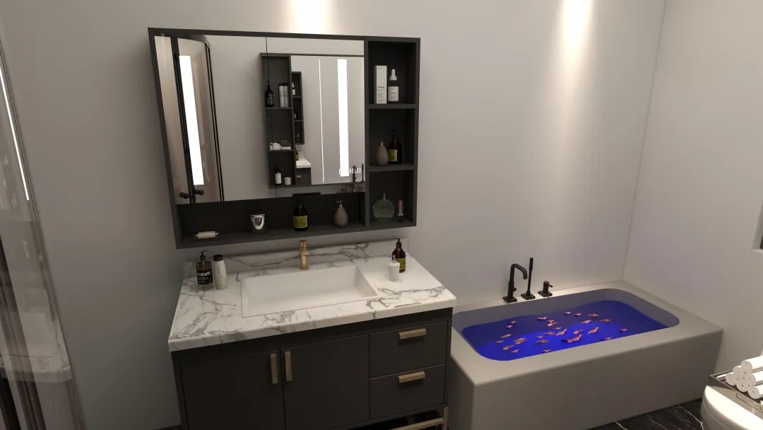 المهندس/ حسام بكر 的装修设计方案:Bathroom 