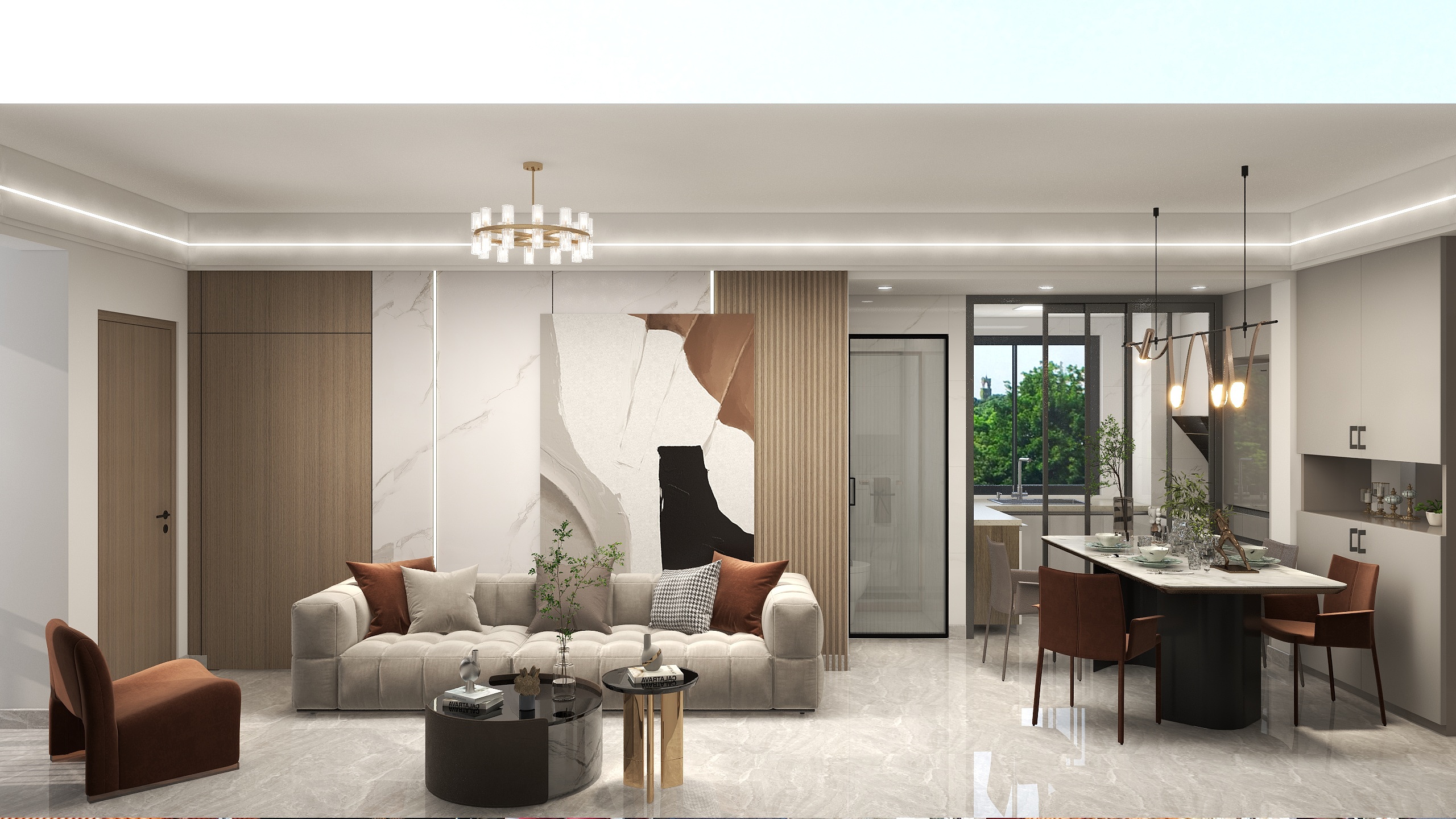 易晚棠圆-恒大都会广场57㎡-装修设计方案