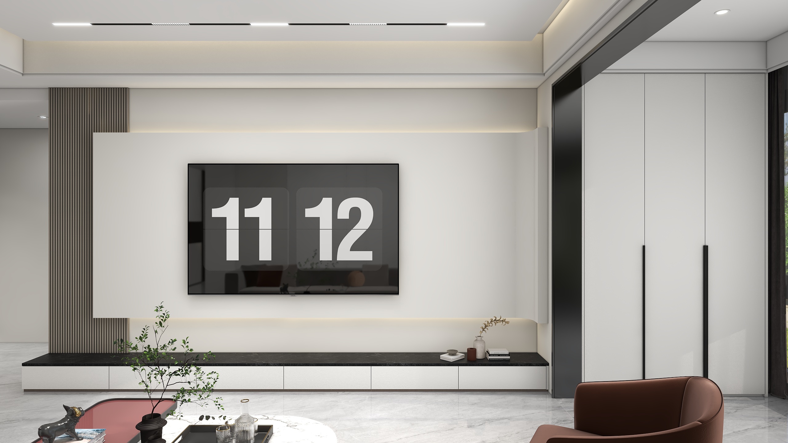 艾格全屋定制-江阴恒大帝景118㎡3室-装修设计方案