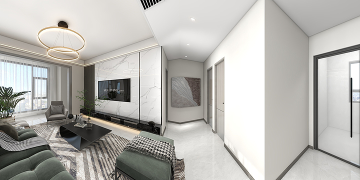 壹尚壹简-万瑞130，现代风格-装修设计方案