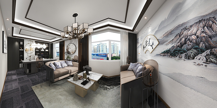 S.Q丨空間設計-齐融董事长室-装修设计方案