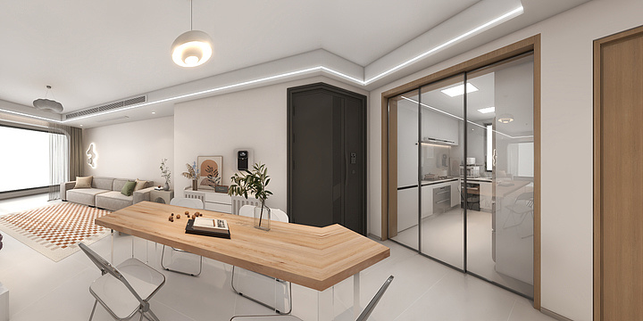 QX-Design-奶油原木风-装修设计方案